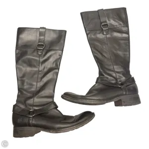 Boots Knee Heels By Born In Black, Size: 8.5 Winter Staple