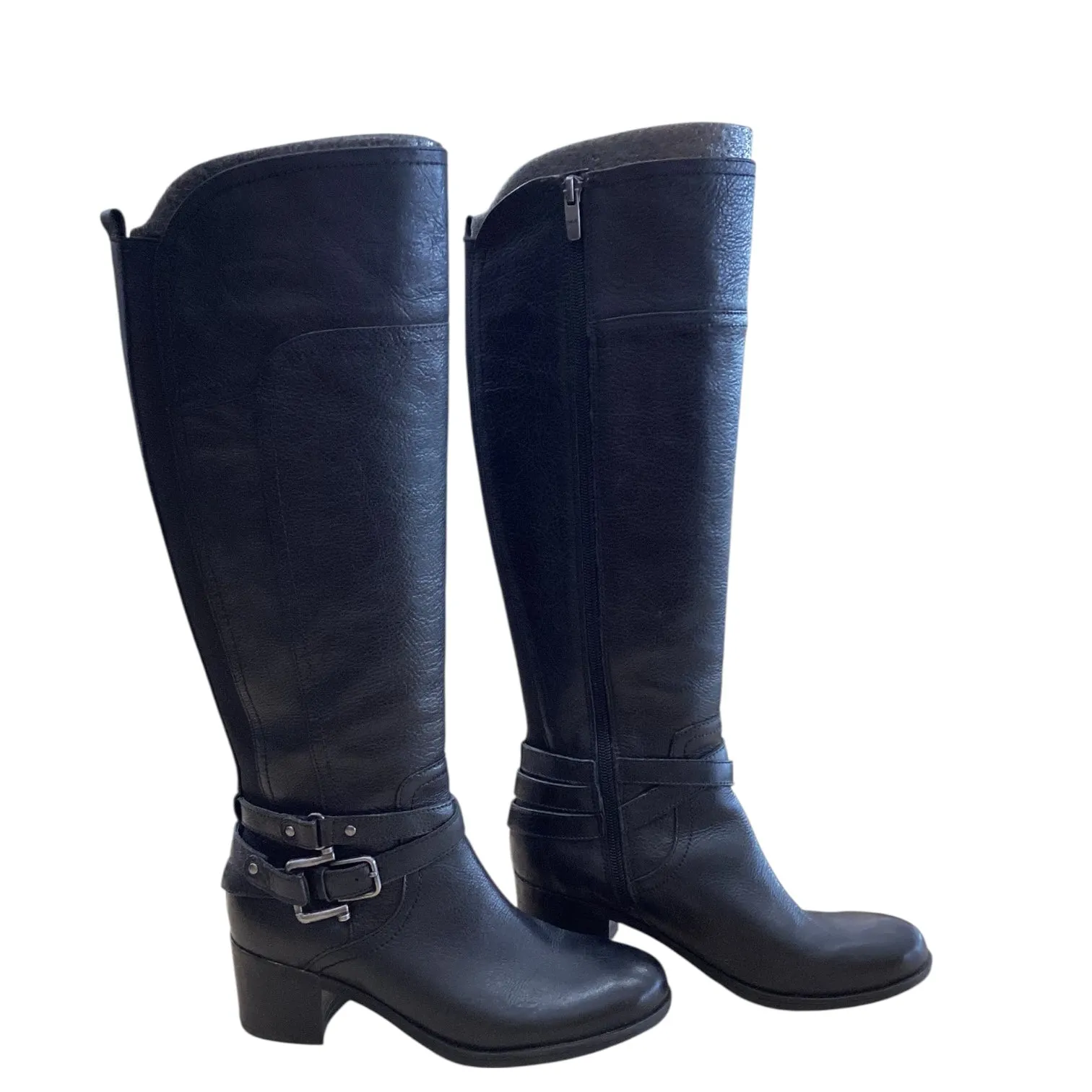 Perfect Footwear Boots Knee Heels By Clothes Mentor In Black, Size:6.5