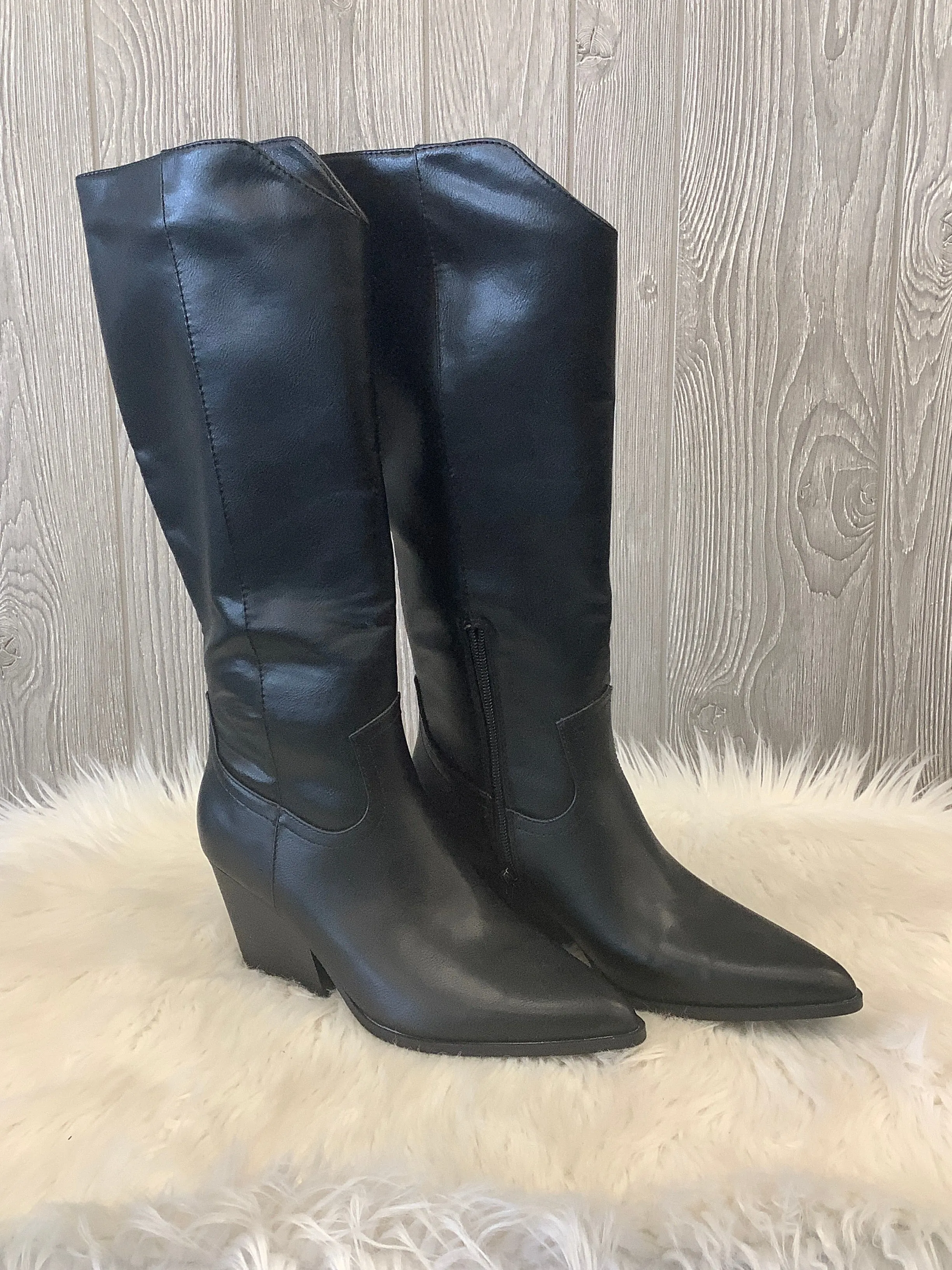 Street Luxe Boots Knee Heels By Indigo Rd In Black, Size: 8.5