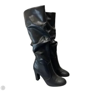 Step Up Style Fashion Statement Boots Boots Knee Heels By Kelly And Katie In Black, Size: 9