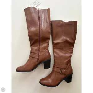 Easy Wear Boots Knee Heels By Kim Rogers In Brown, Size: 7