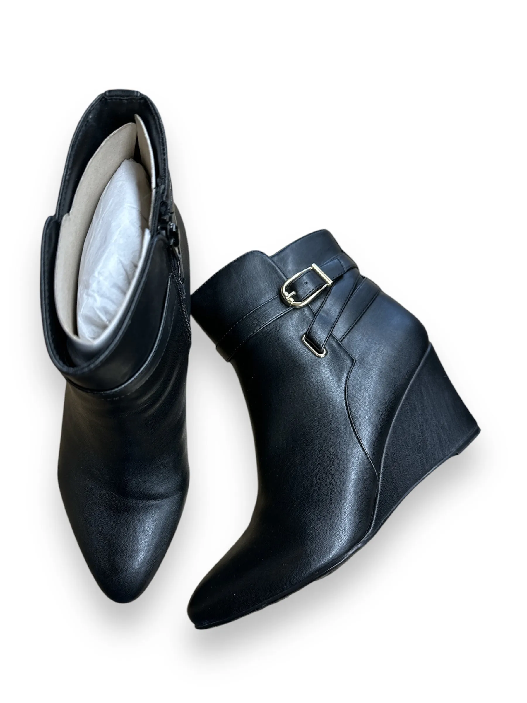 Boots Knee Heels By Life Stride In Black, Size: 9.5 Winter Boots Perfect Design