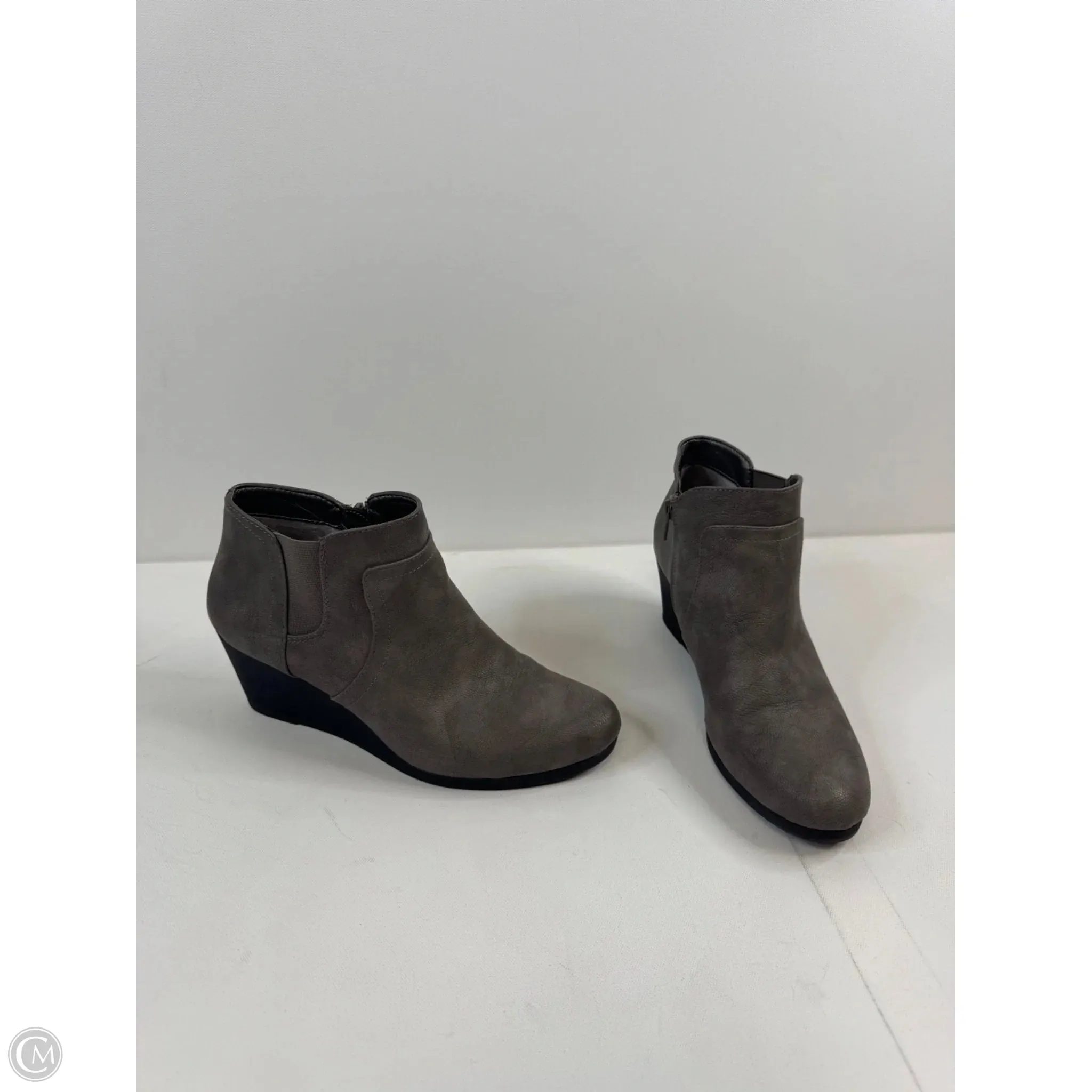 Flawless Fit Boots Knee Heels By Life Stride In Grey, Size: 8.5