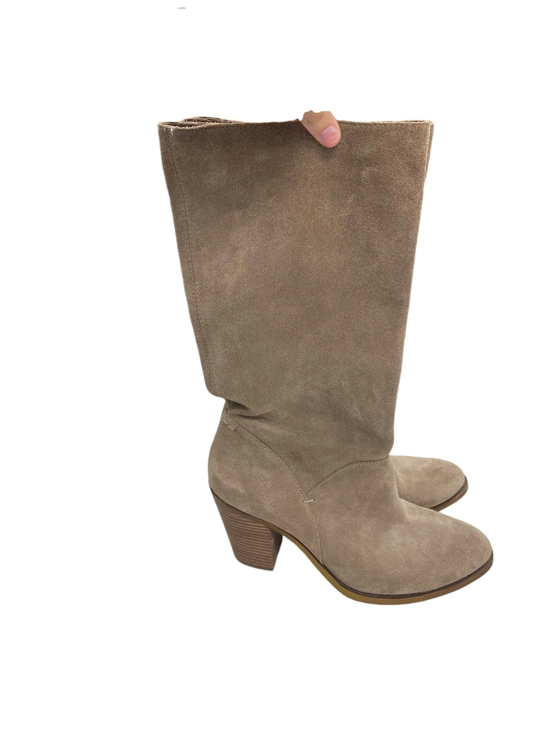 Extra Comfort Trendy and Bold Boots Knee Heels By Lucky Brand In Brown, Size: 9.5