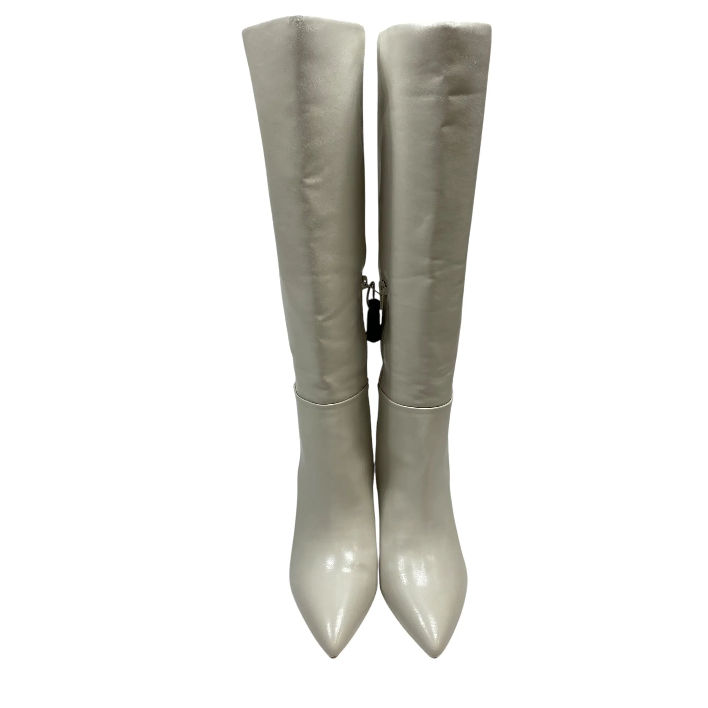 Boots Knee Heels By Madden Girl In Cream, Size:7.5 Urban Fashion