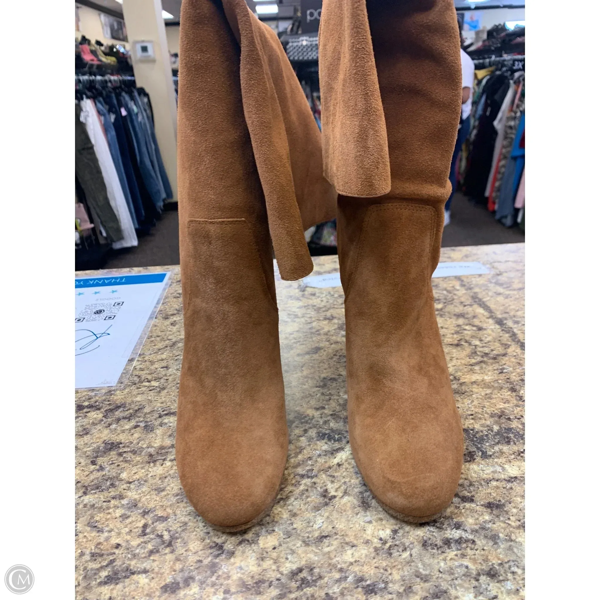 Chic Winter Layers Boots Knee Heels By Michael By Michael Kors In Brown, Size: 7