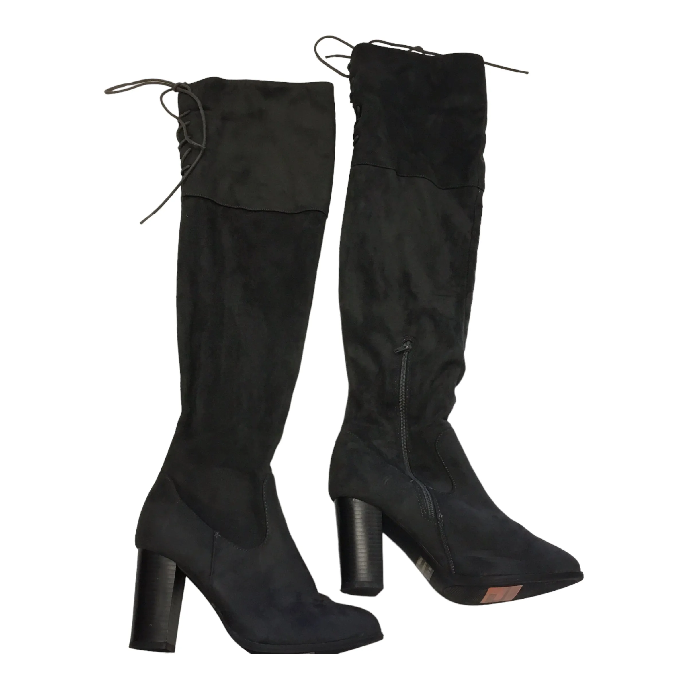 Functional Winter Walk Ready Boots Knee Heels By Qupid  Size: 8.5