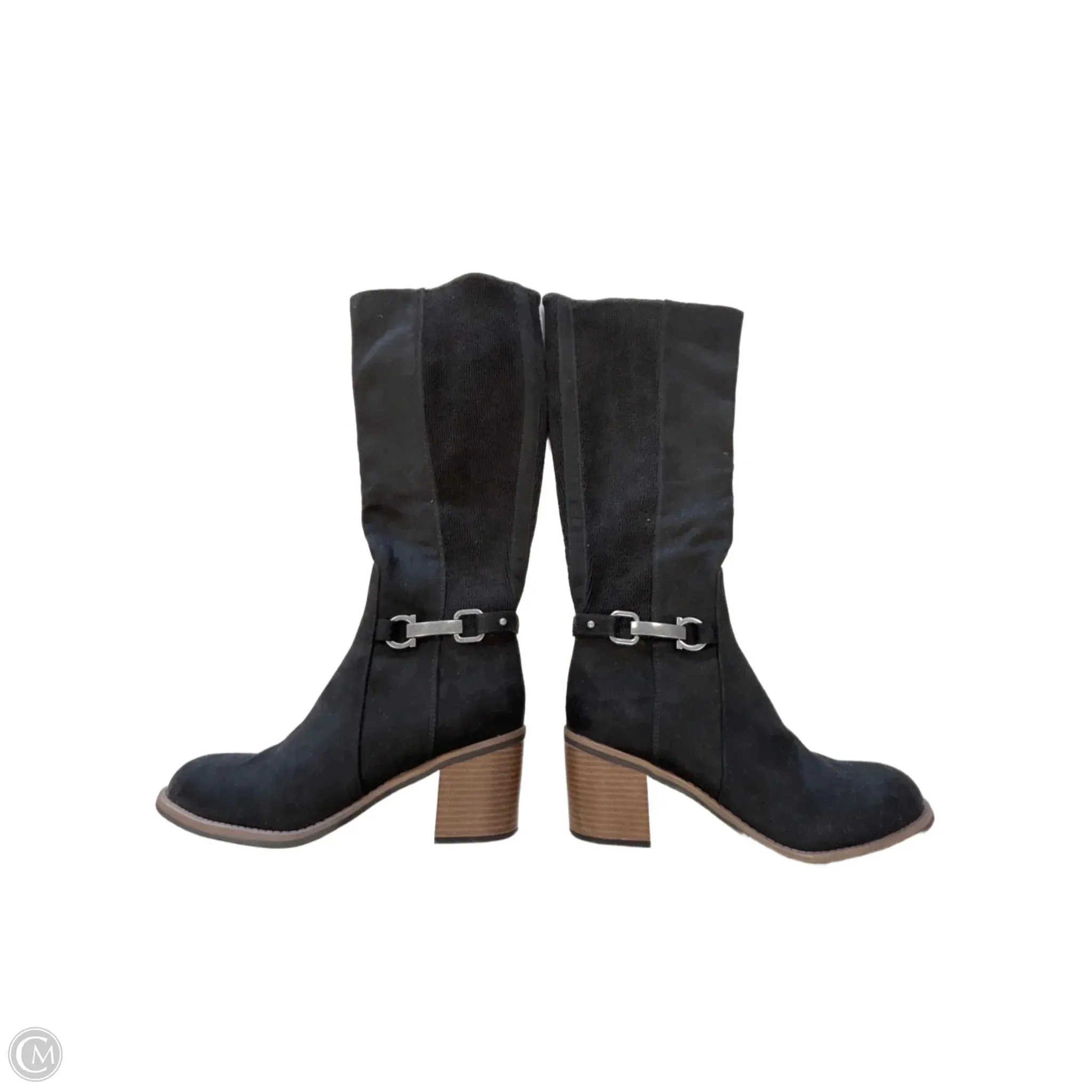 Easy to Wear Classic Appeal Boots Knee Heels By Sonoma In Black, Size: 8