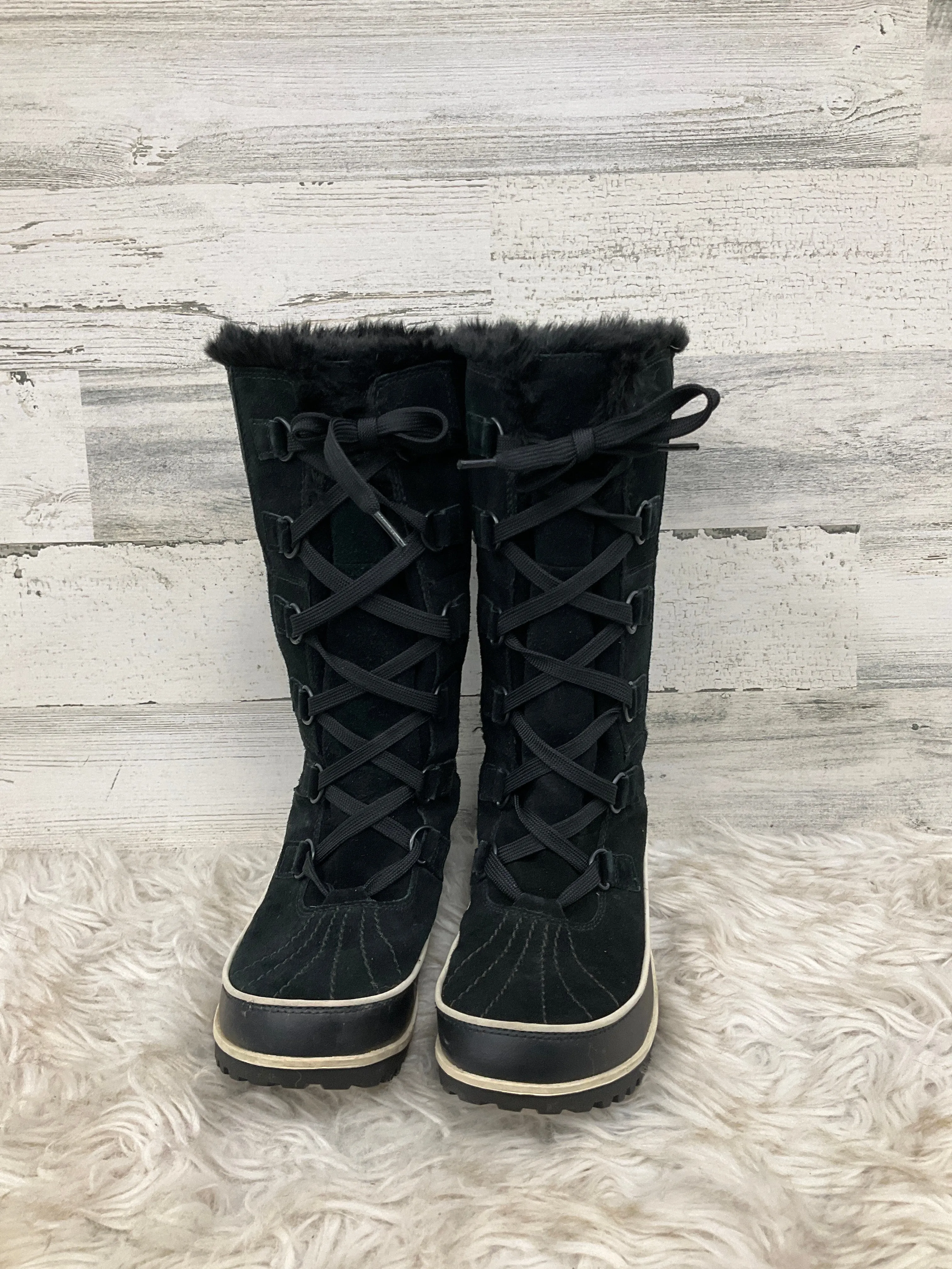 Winter-Friendly Seasonal Staple Boots Knee Heels By Sorel In Black, Size: 8
