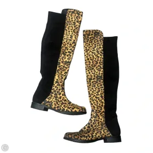 Boots Knee Heels By Unisa In Animal Print, Size: 6 Chic Accessory