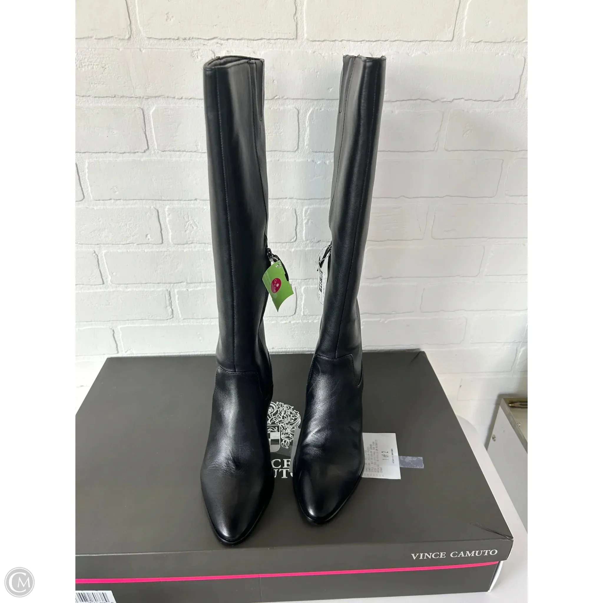 Boots Knee Heels By Vince Camuto In Black, Size: 8.5 Strut Ready
