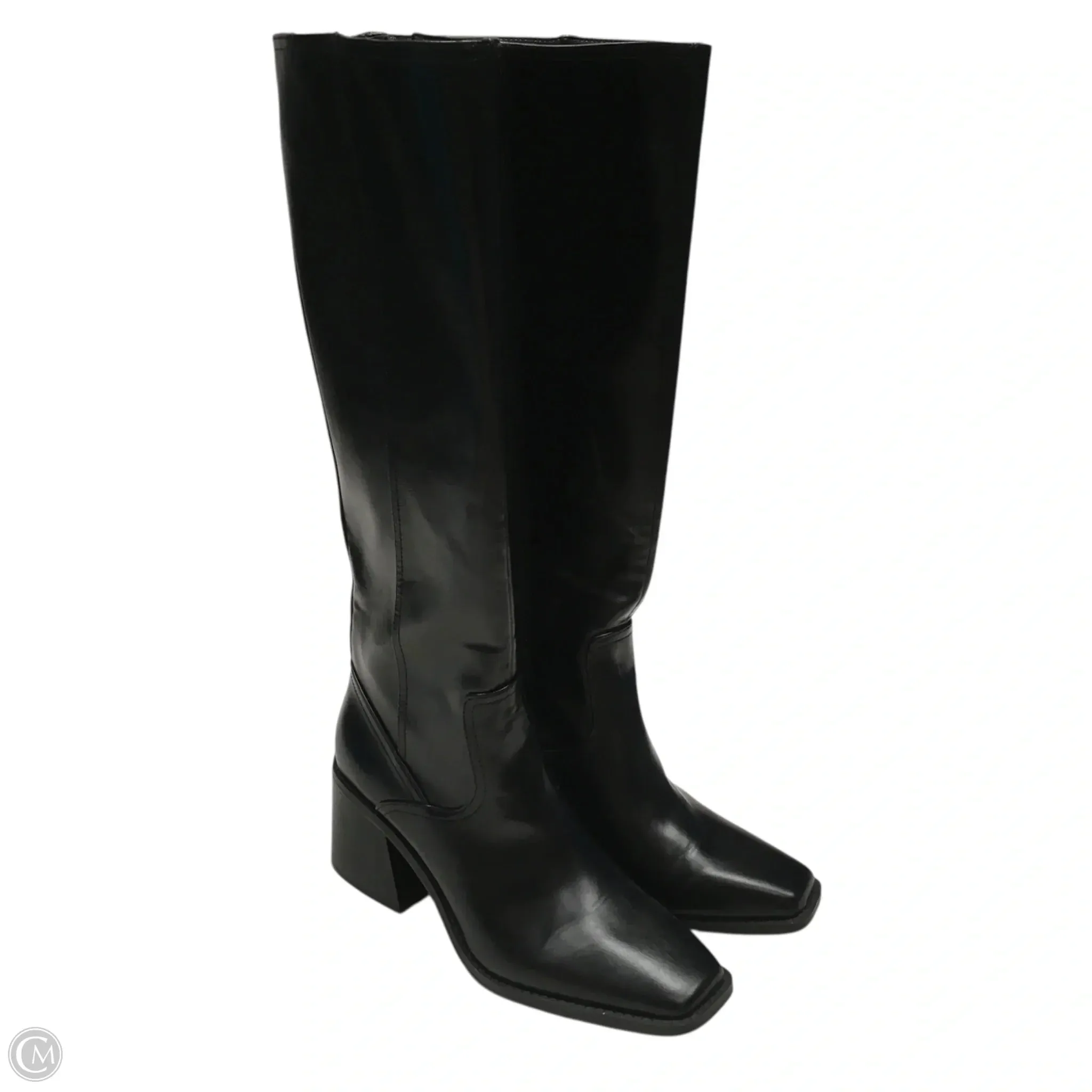 Boots Knee Heels By Vince Camuto In Black, Size: 9.5 Iconic Street Look