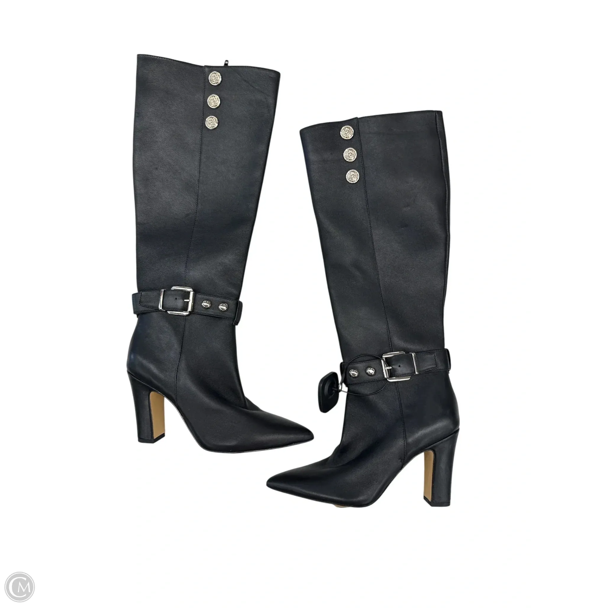 Boots Knee Heels By White House Black Market In Black, Size: 6 Street Comfort
