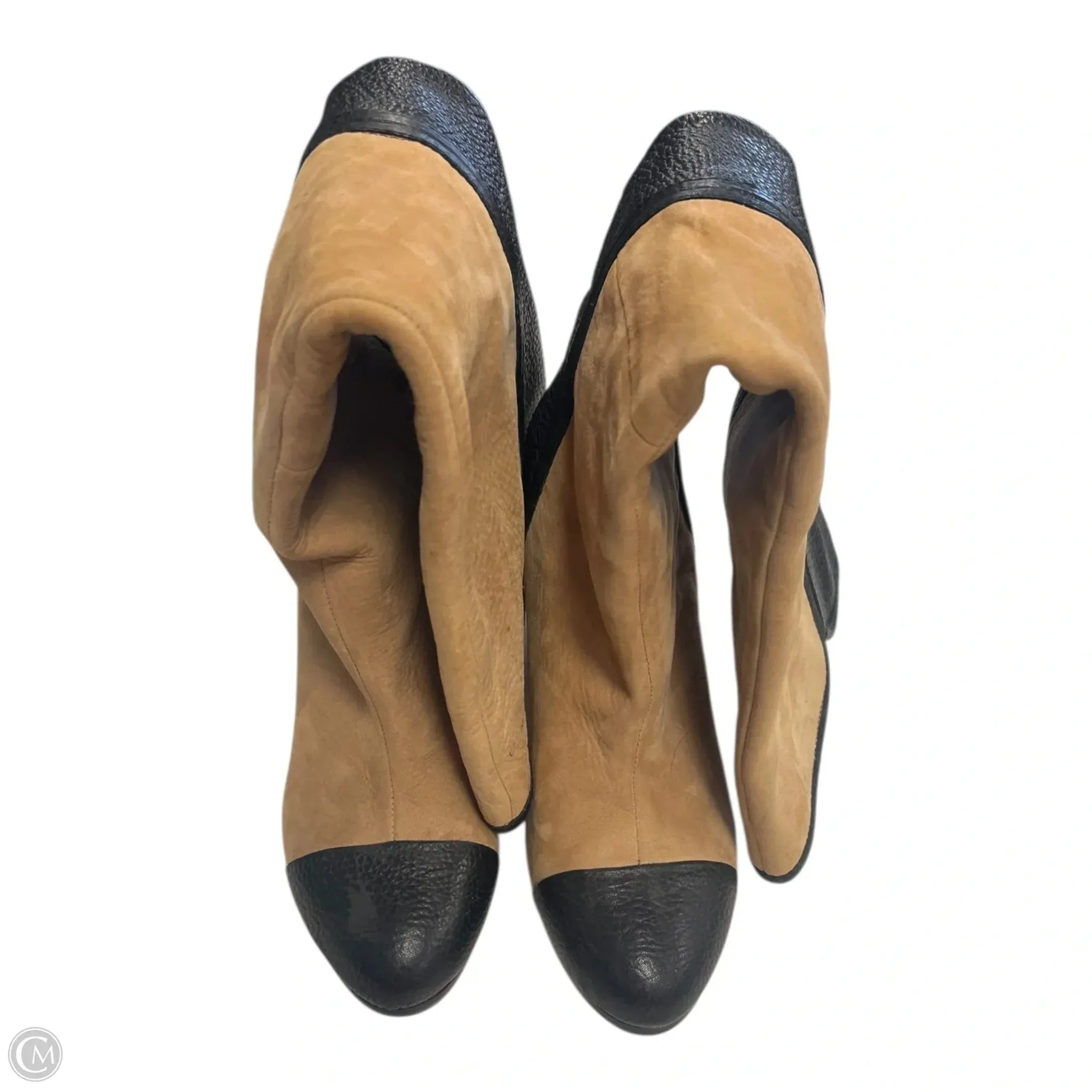 Boots Knee Heels By Zara In Black & Brown, Size: 8 Seasonal Classic Durable Boots