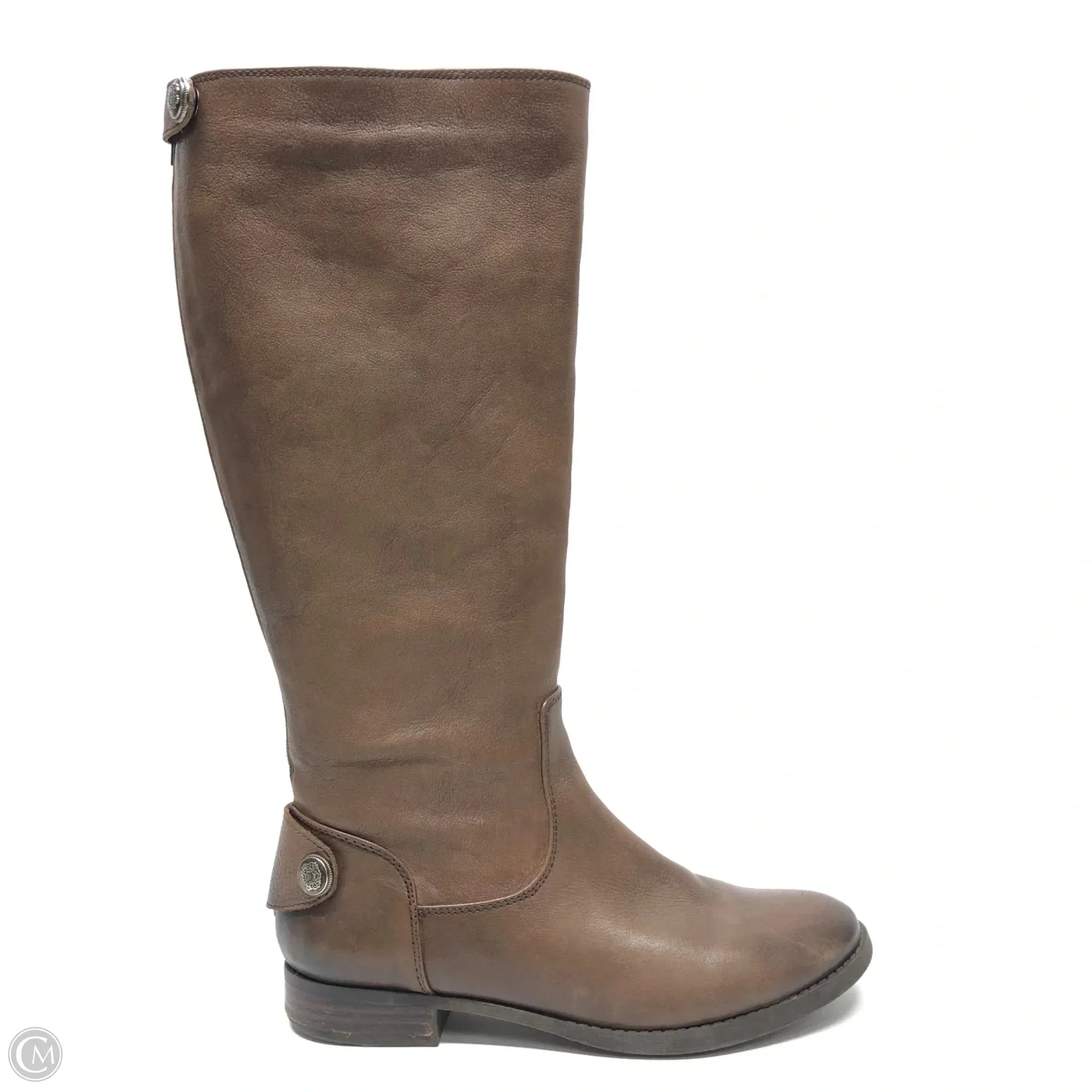 Boots Mid-calf Flats By Arturo Chiang In Brown, Size: 8 Weatherproof Look Practical Style