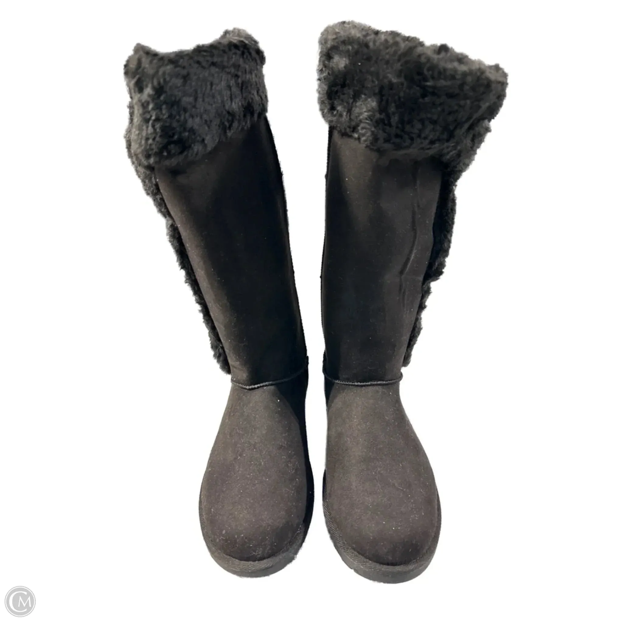 Daily Flow Easy Layering Boots Mid-calf Flats By Cme In Black, Size: 9.5