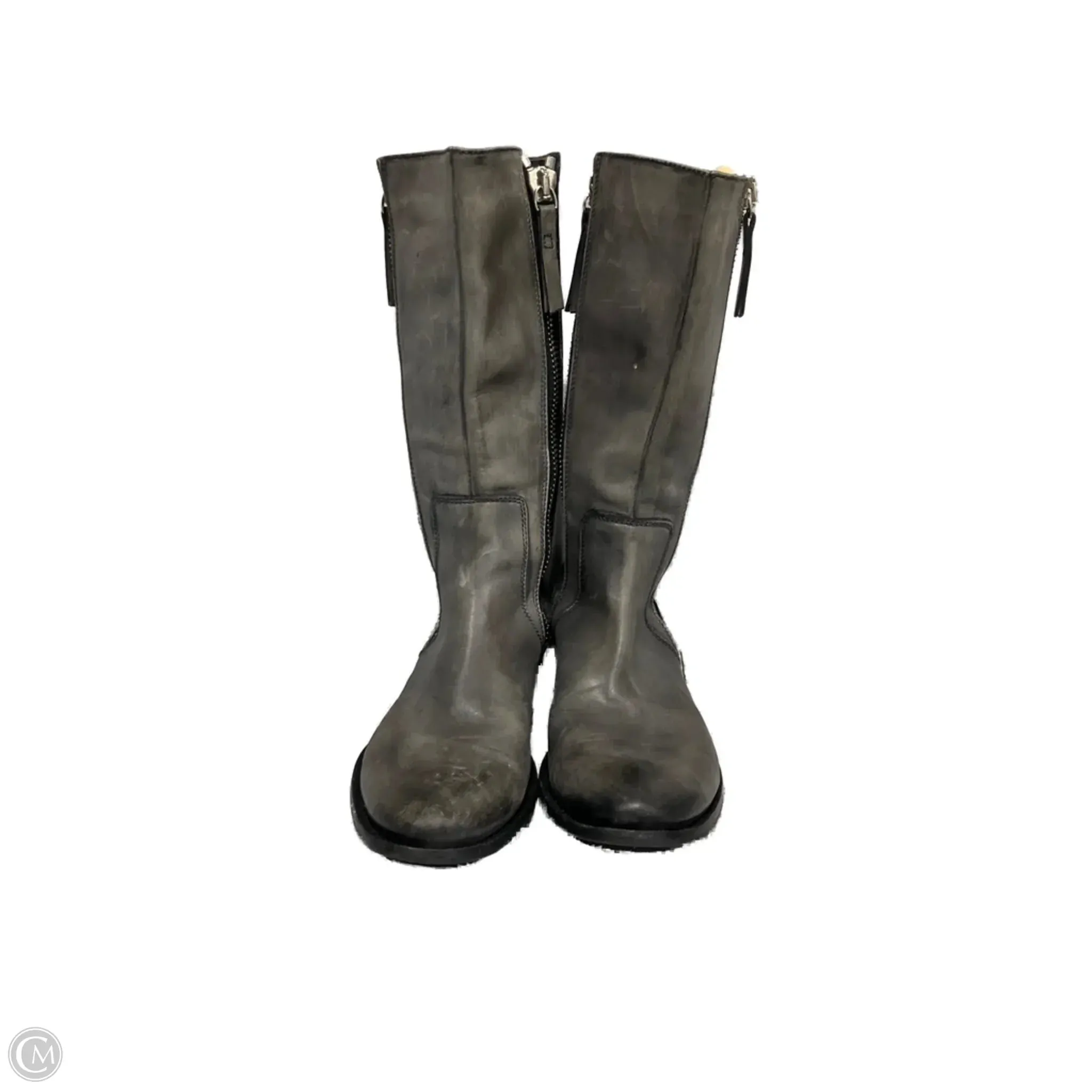 Comfy Sole Boots Mid-calf Flats By Kenneth Cole In Grey, Size: 6.5