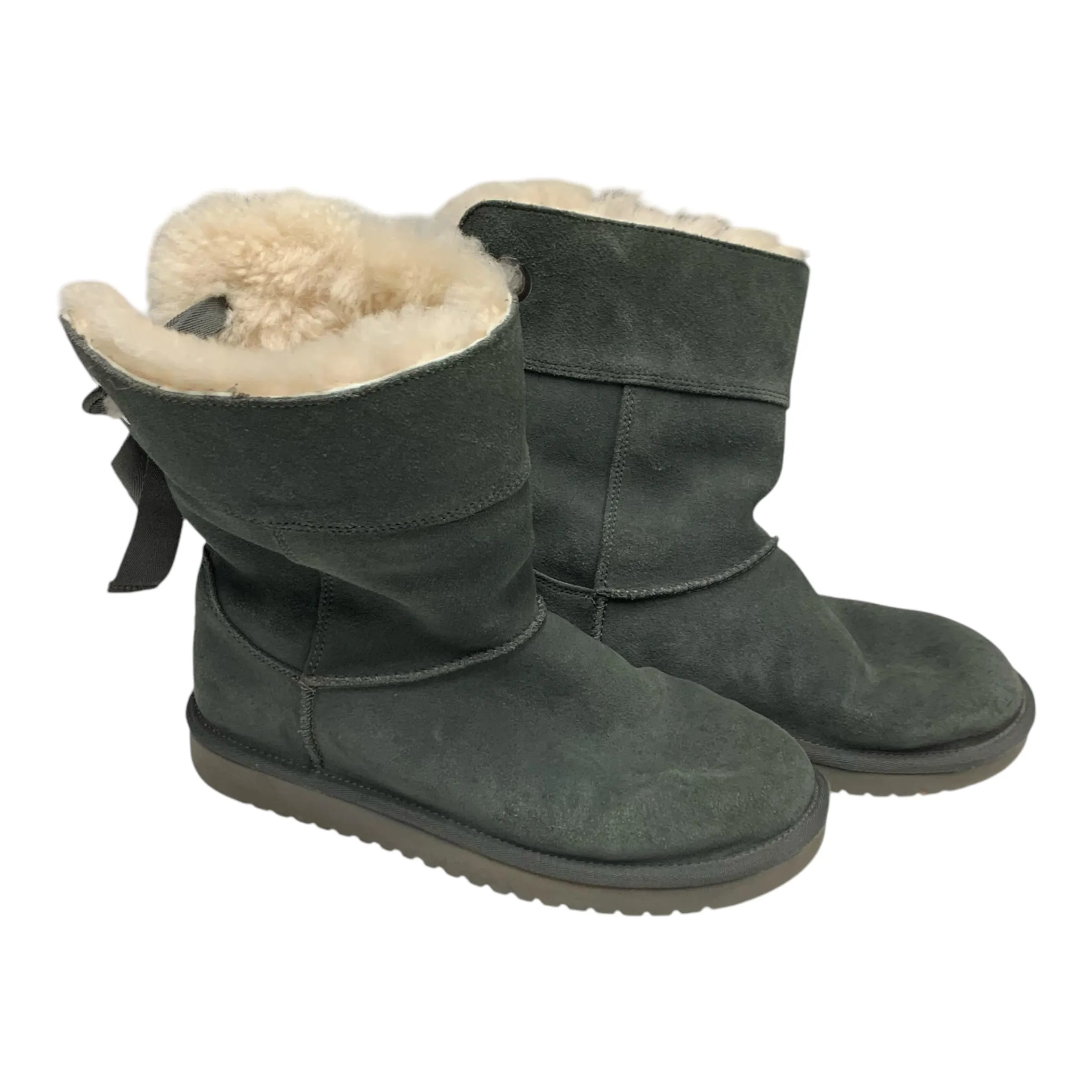 Classic Fit Easy Motion Boots Mid-calf Flats By Koolaburra By Ugg In Grey, Size: 8