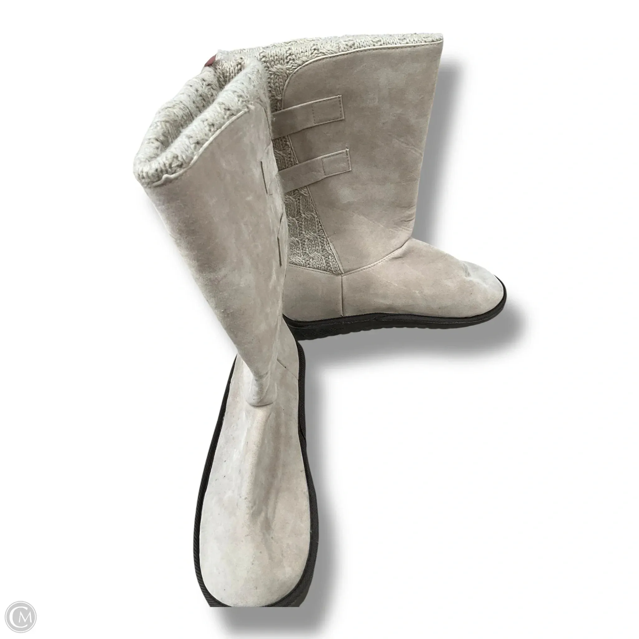 Boots Mid-calf Flats By Muk Luks In Tan, Size: 9 relaxed shape