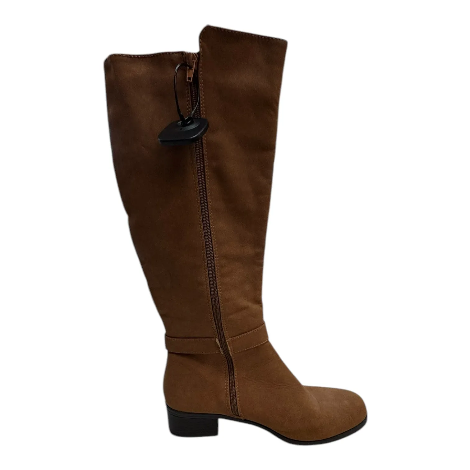 Season Outfit Boots Mid-Calf Flats By Nautica In Brown, Size:9