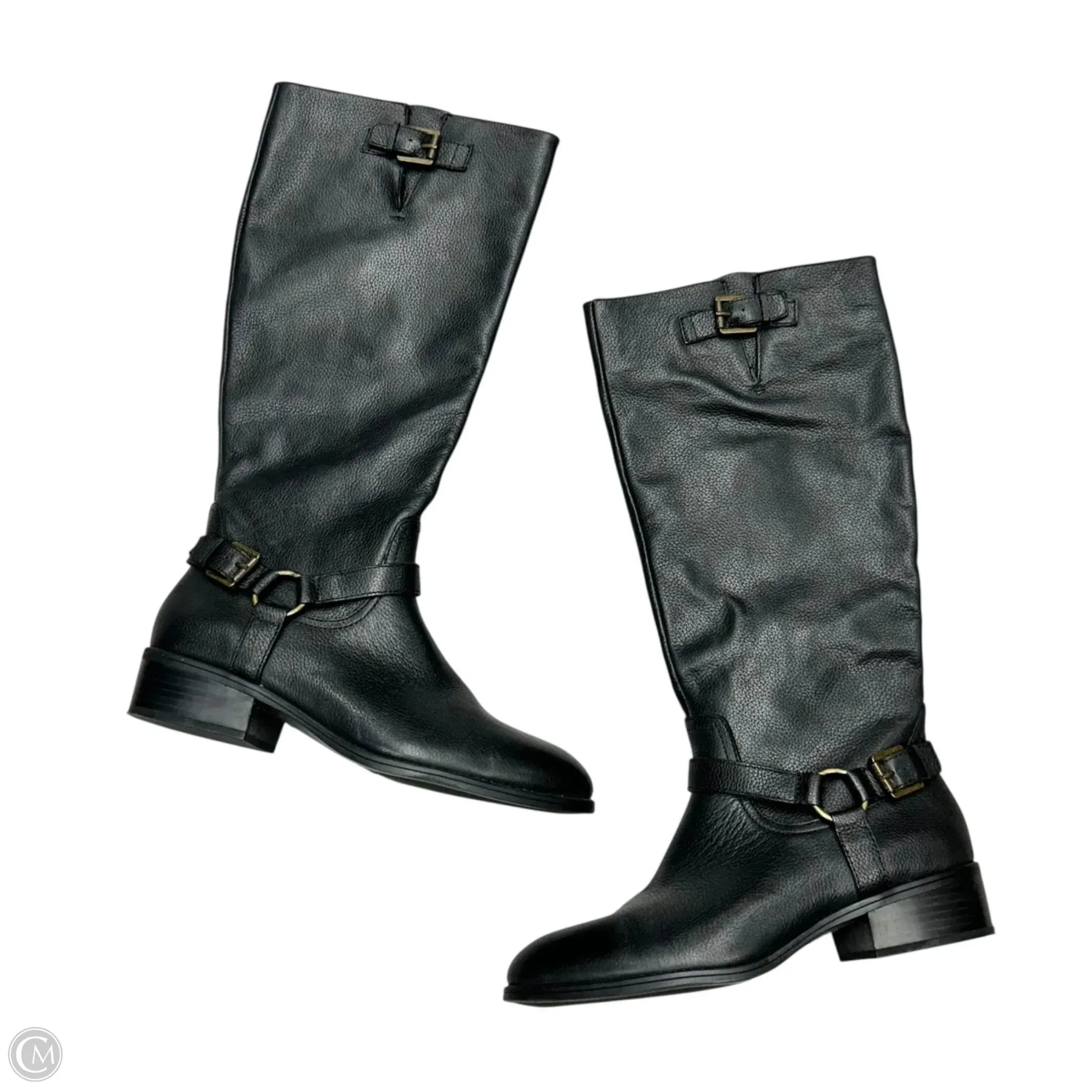Boots Mid-calf Flats By Ralph Lauren In Black, Size: 10 Holiday Wardrobe Stylish Fit