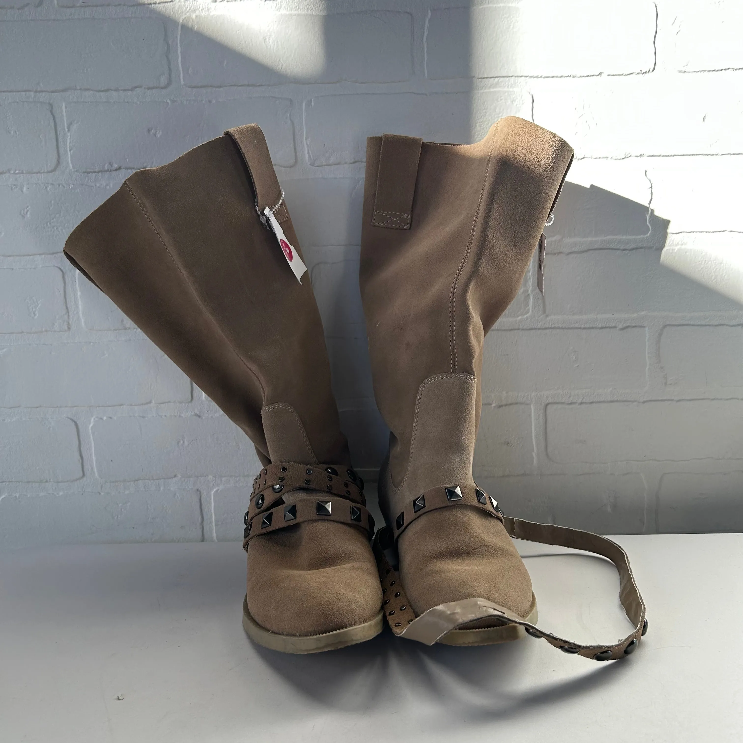 Boots Mid-calf Flats By Steve Madden In Tan, Size: 9 Travel Ready Stylish Vibe