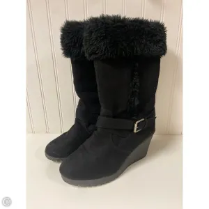 Boots Mid-calf Heels By American Eagle In Black, Size: 9 Cozy Boots