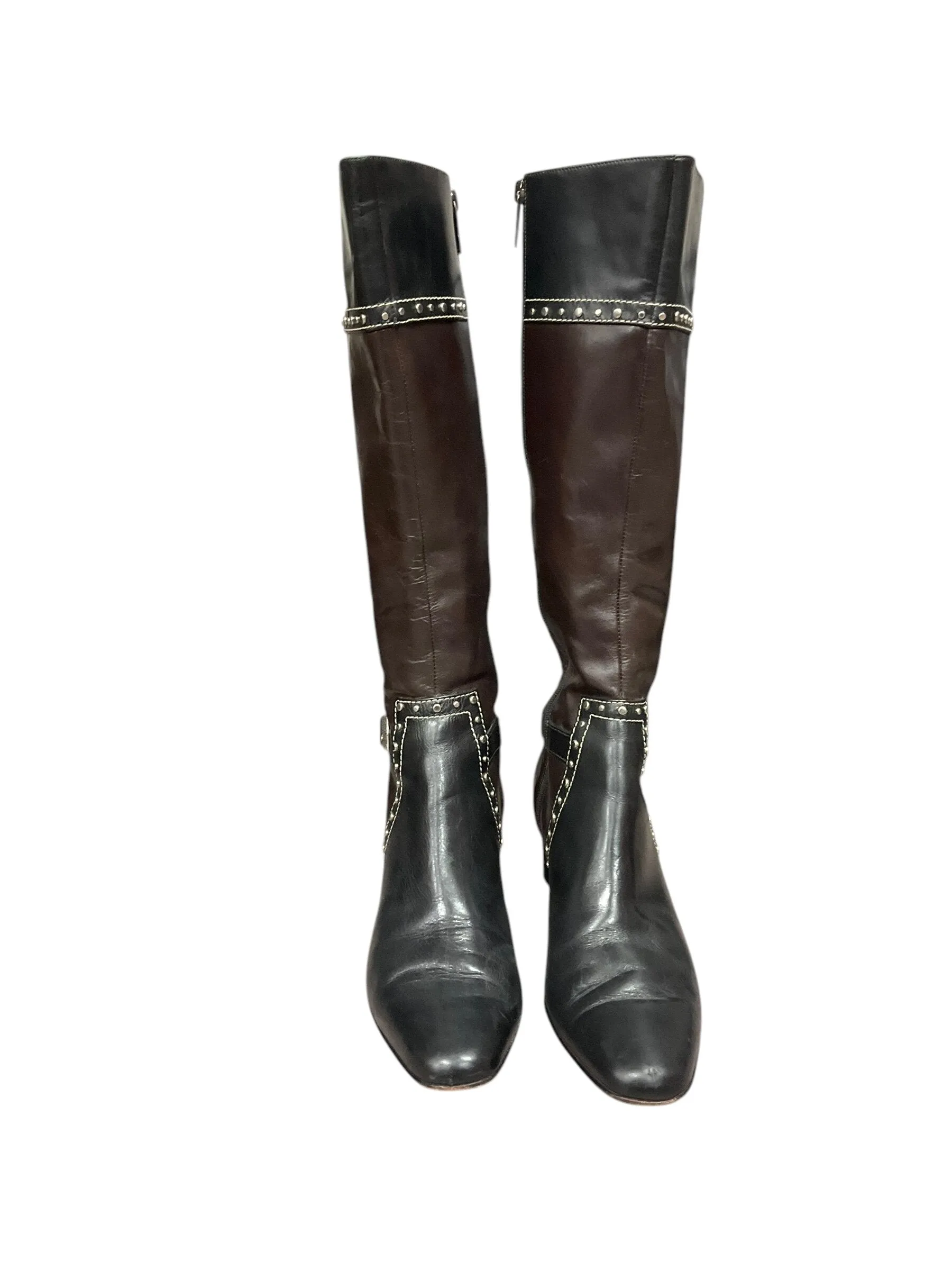 Boots Mid-calf Heels By Brighton  Size: 7 Casual Comfort light texture