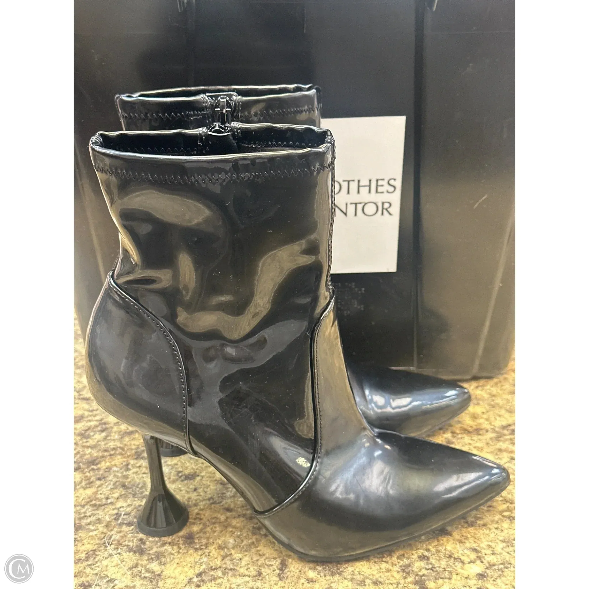 Comfort Layer Classic Footwear Boots Mid-calf Heels By Clothes Mentor In Black, Size: 8.5