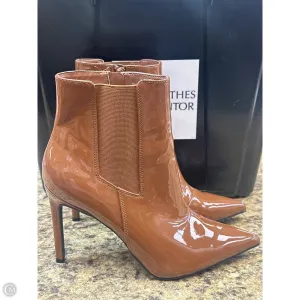 Smart Casual Look Boots Mid-calf Heels By Clothes Mentor In Brown, Size: 8.5