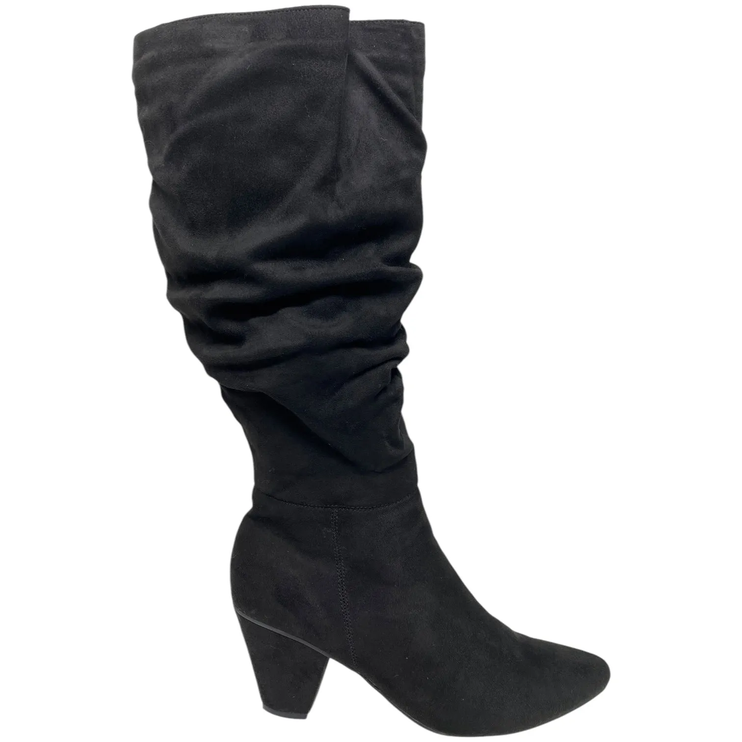 Easy Wear Boot Boots Mid-calf Heels By Cloudwalkers In Black, Size: 9