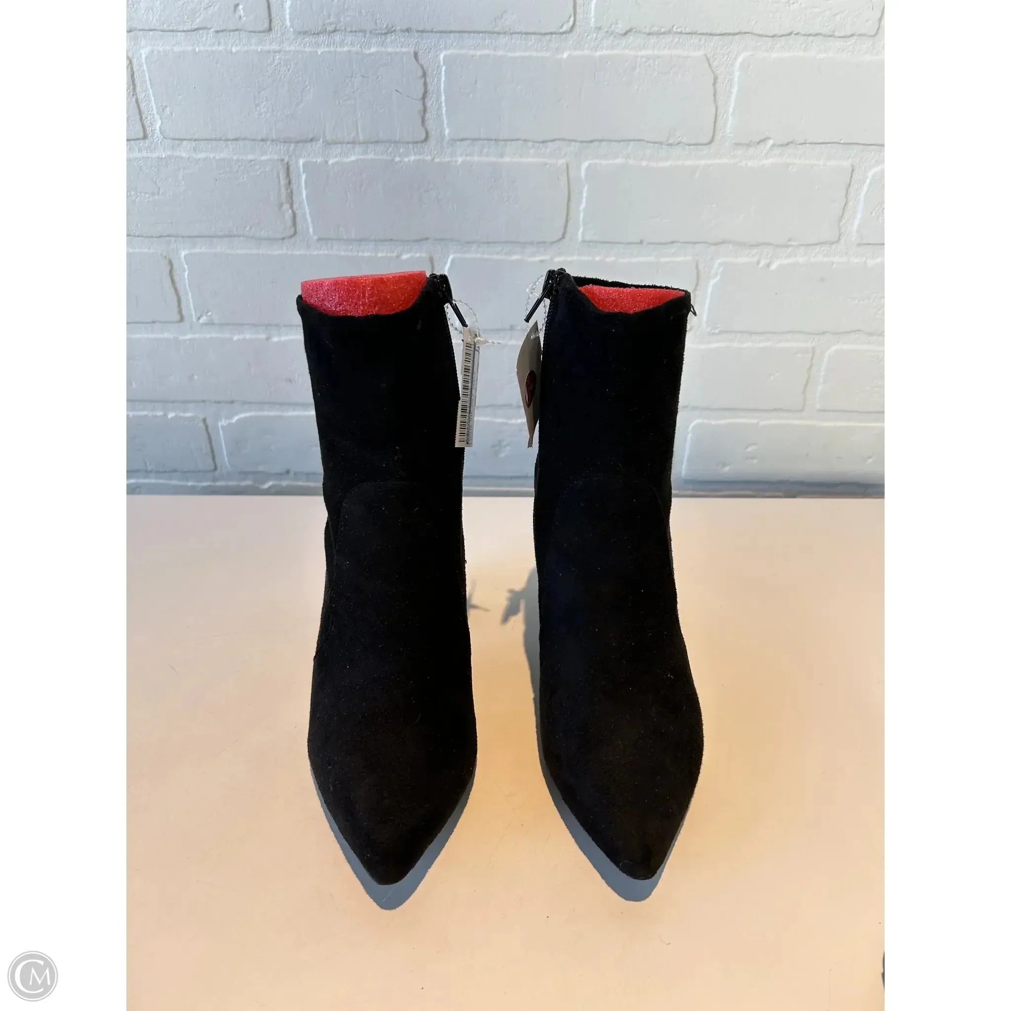 Boots Mid-calf Heels By Express In Black, Size: 6 Easy Match Evening Chic
