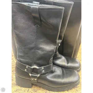 Boots Mid-calf Heels By Forever 21 In Black, Size: 8 Anti Slip Sole Travel Outfit
