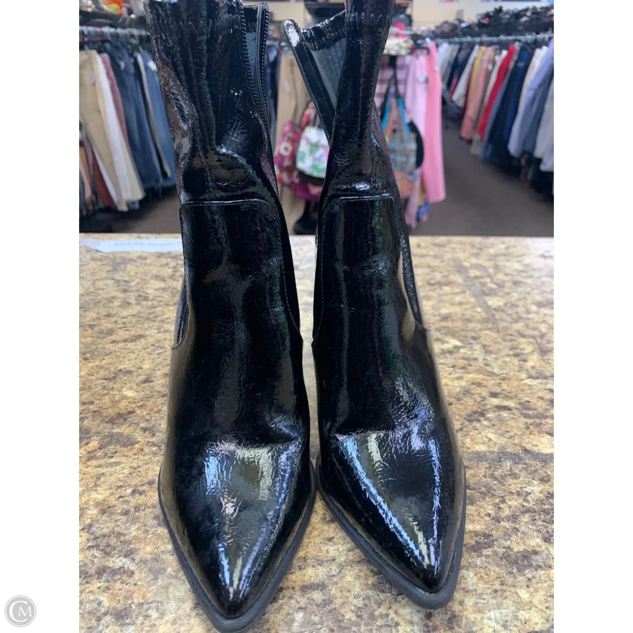 Modern Chicwear Boots Mid-calf Heels By Forever 21 In Black, Size: 8