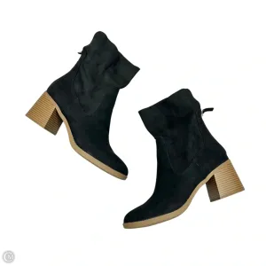 Outdoor Chic Boots Mid-calf Heels By Sun & Stone In Black, Size: 10