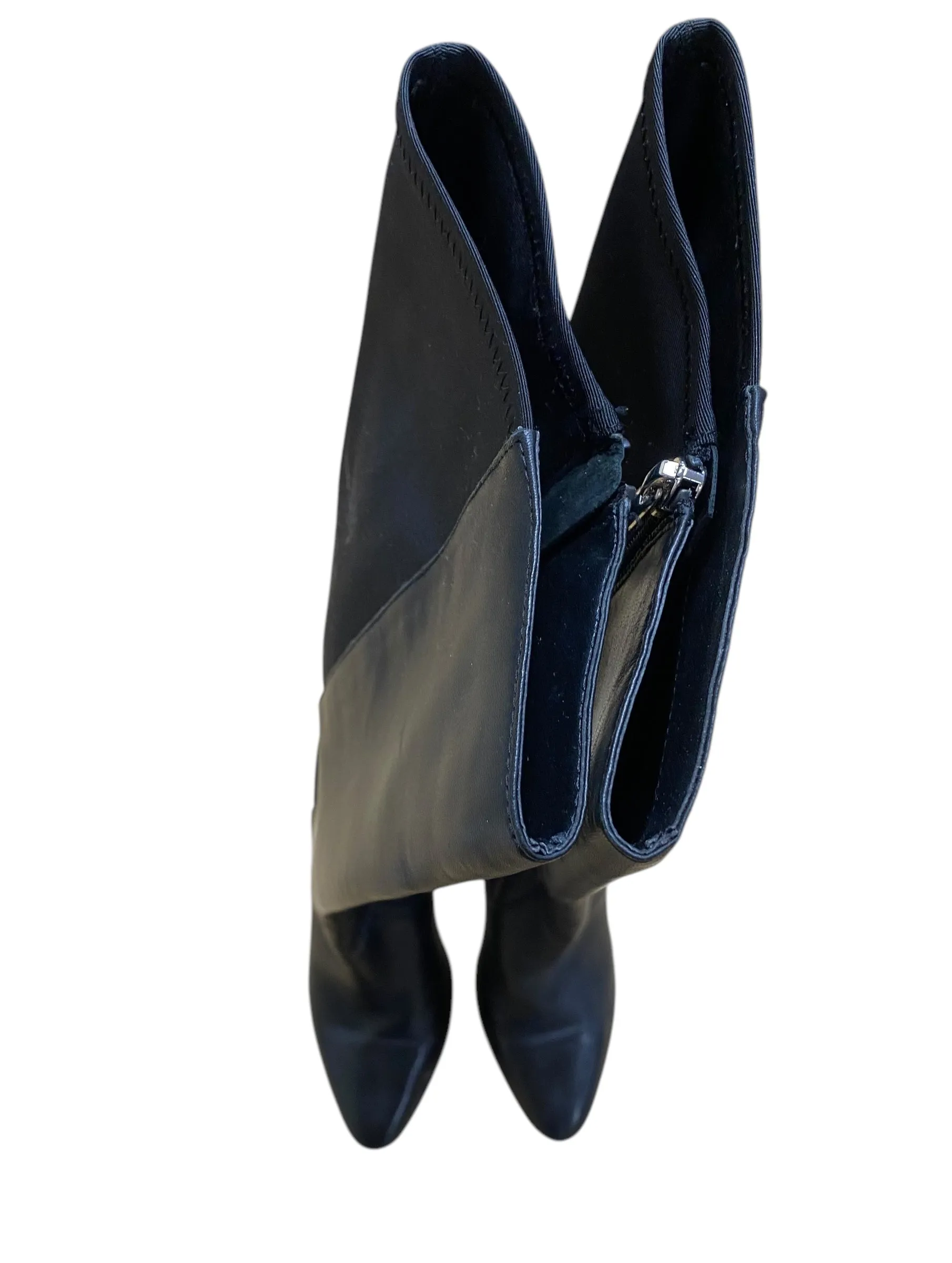 Boots Mid-calf Heels By White House Black Market In Black, Size: 7.5 Chic Boot Style waterproof