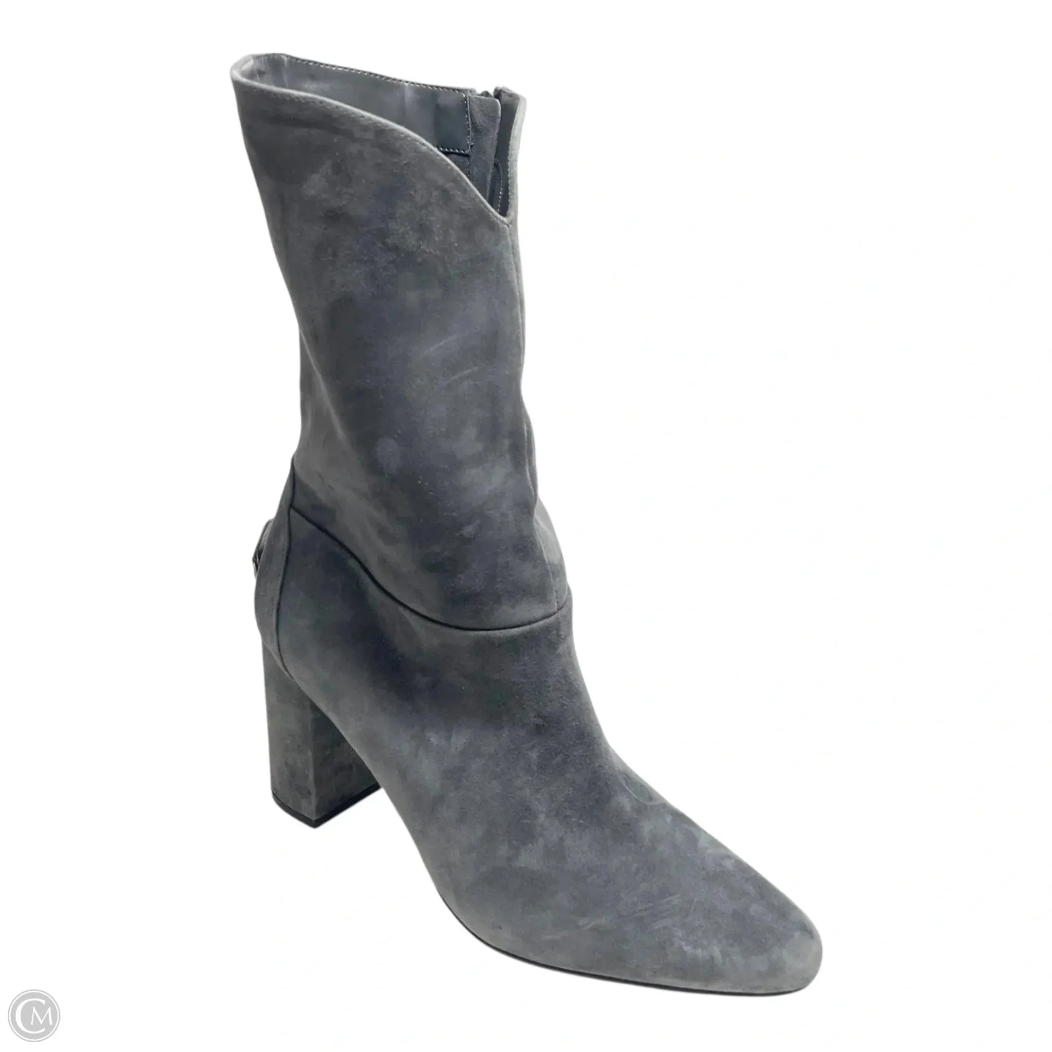 Boots Mid-calf Heels By White House Black Market In Grey, Size: 10 Footwear Fashion
