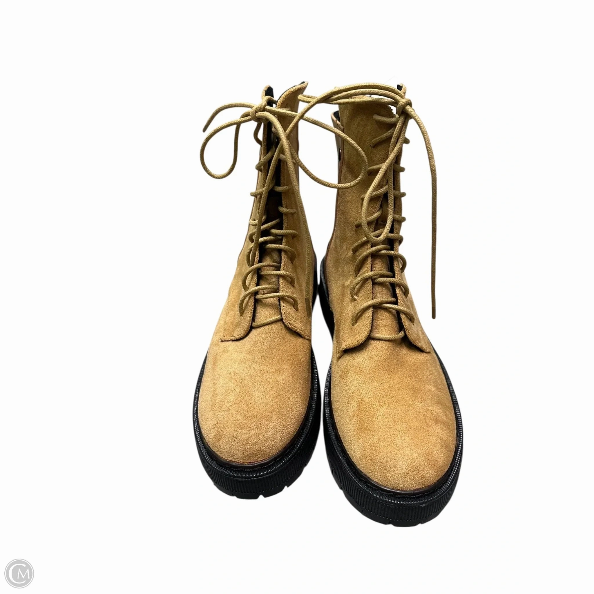 Soft Insole Boots Ankle Flats By Allegra K In Tan, Size: 8.5