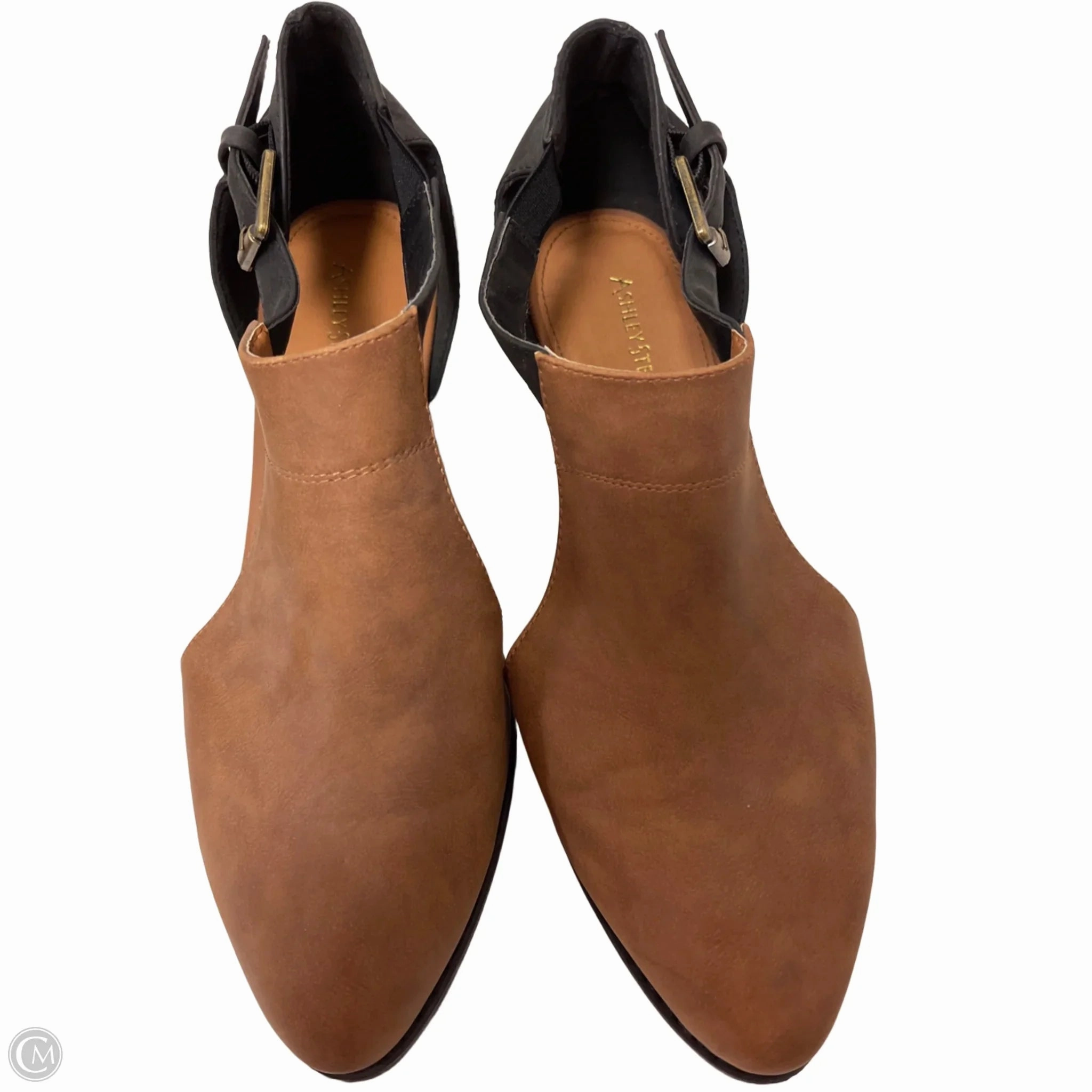 Boots Ankle Flats By Ashley Stewart In Black & Brown, Size: 10 Classic Design
