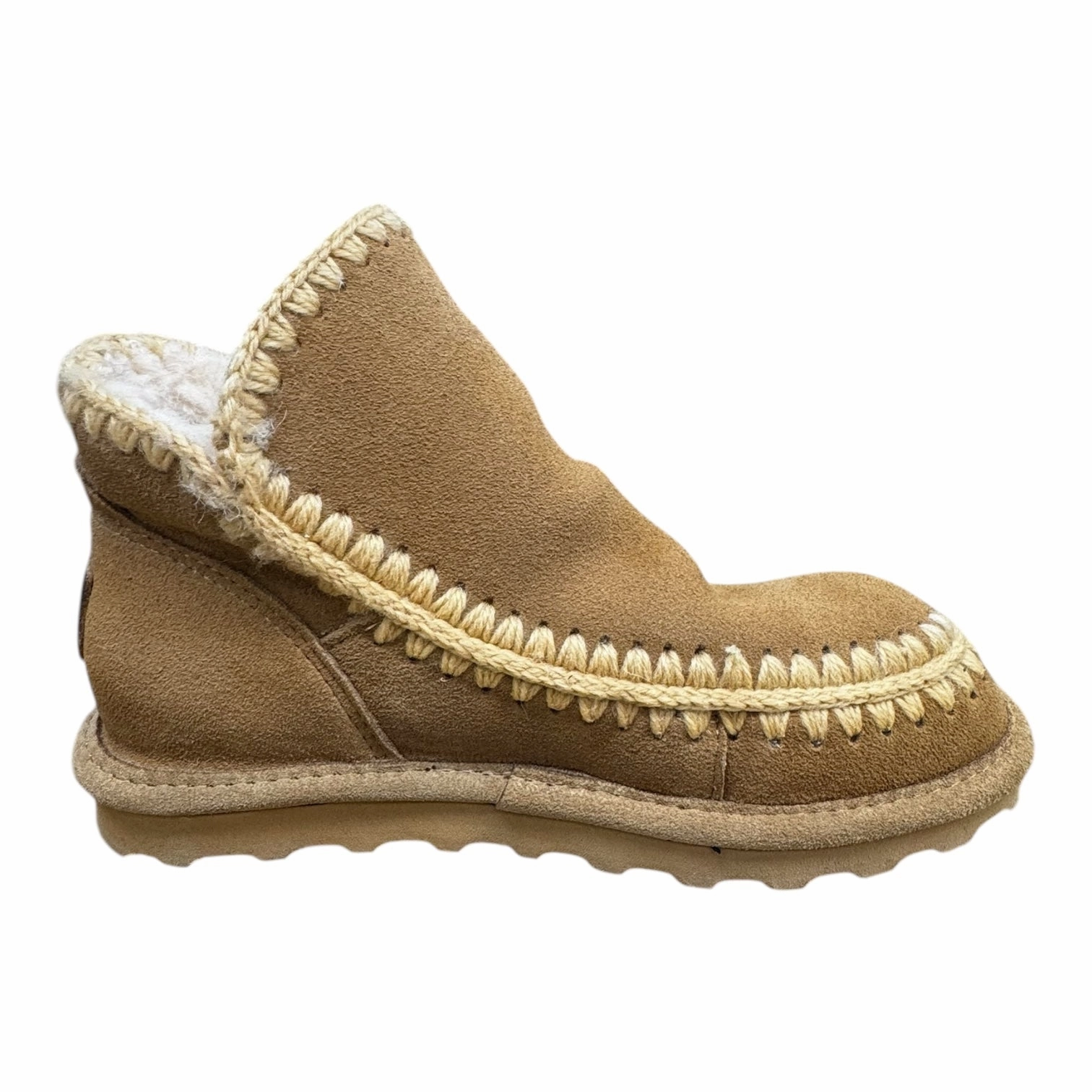 Boots Ankle Flats By Bearpaw In Brown, Size: 7 All Weather Functional Minimalist Toe Protection