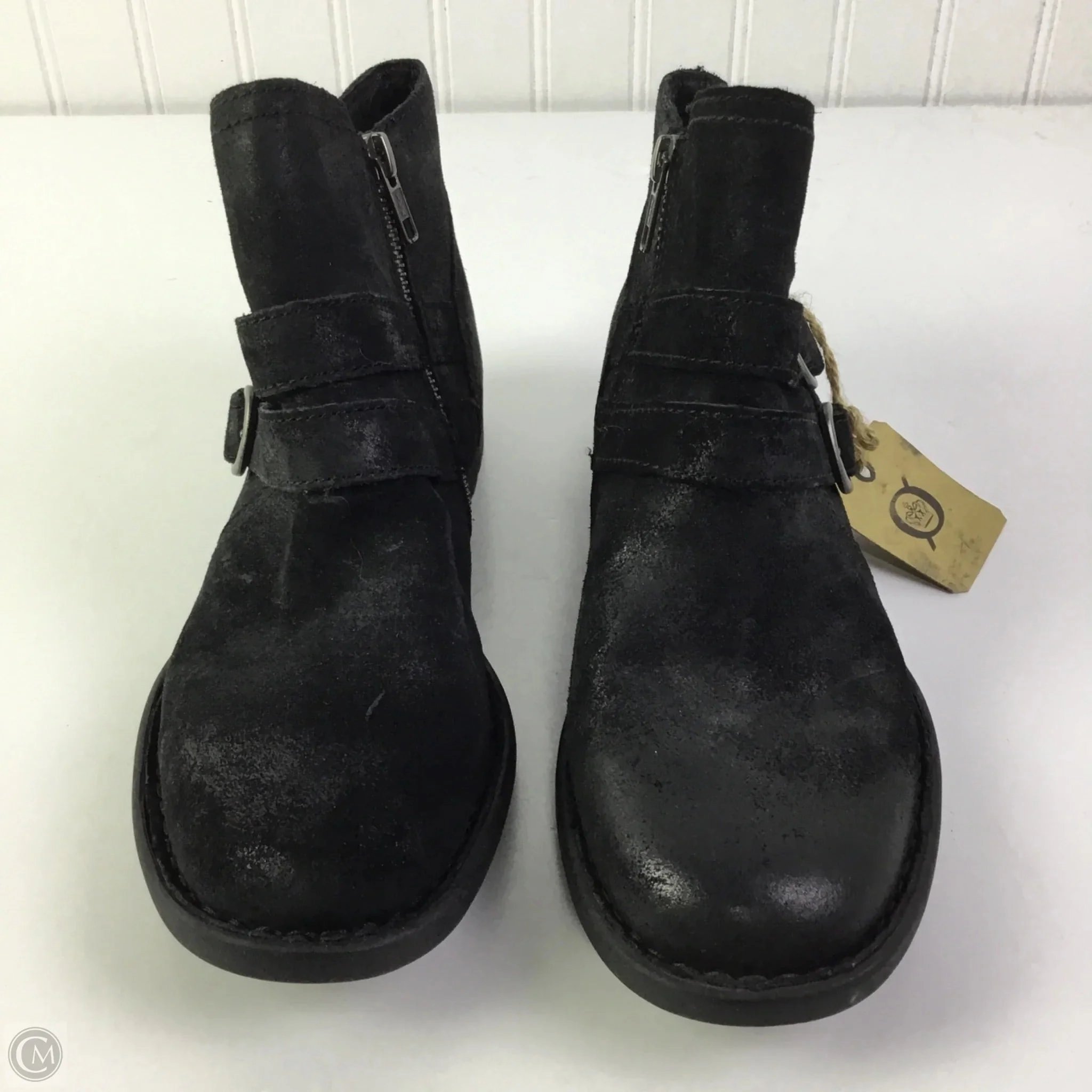 Boots Ankle Flats By Born In Black, Size: 7.5 Seamless Comfort Remote Hiking Protective Wear
