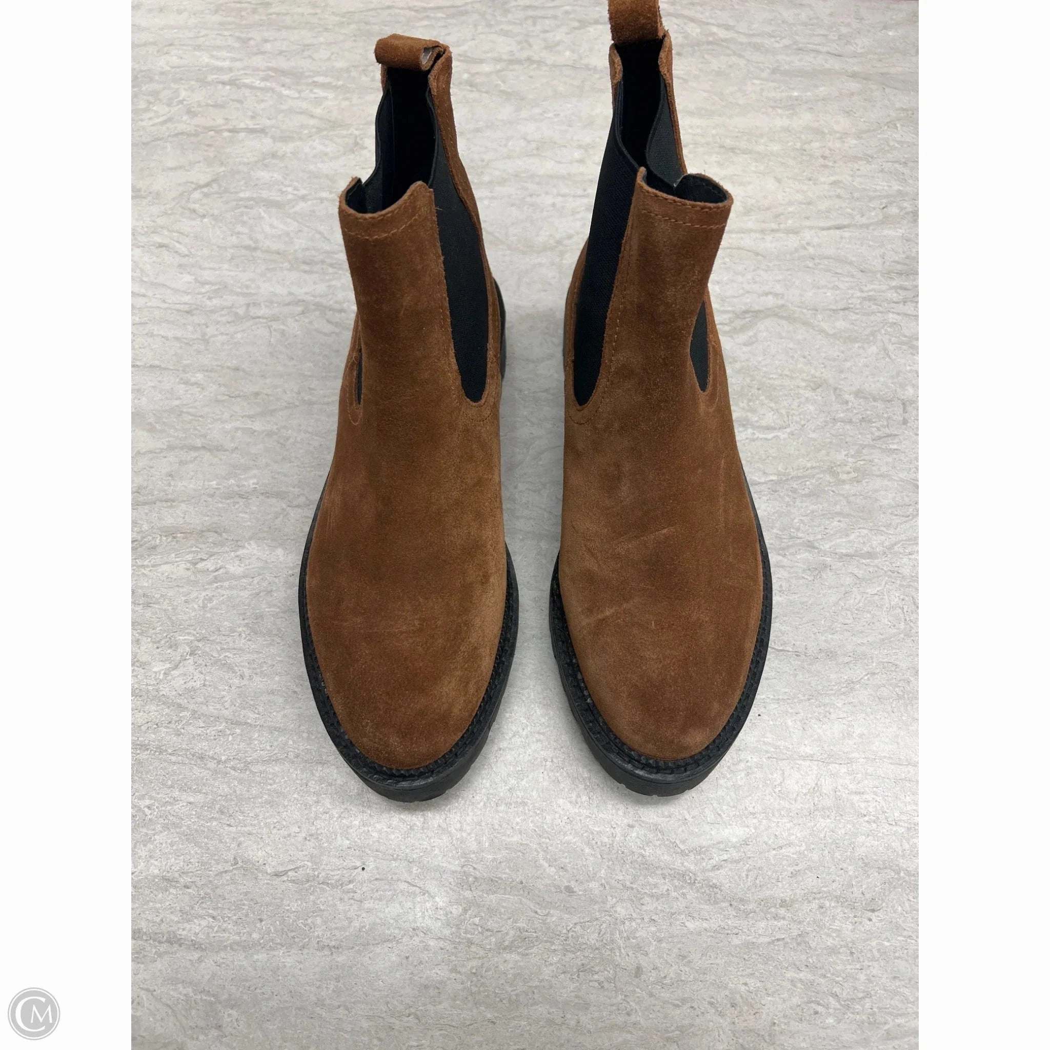 Subtle Aesthetic Rugged Built Weather Resistant User Boots Ankle Flats By Caslon In Brown, Size: 9