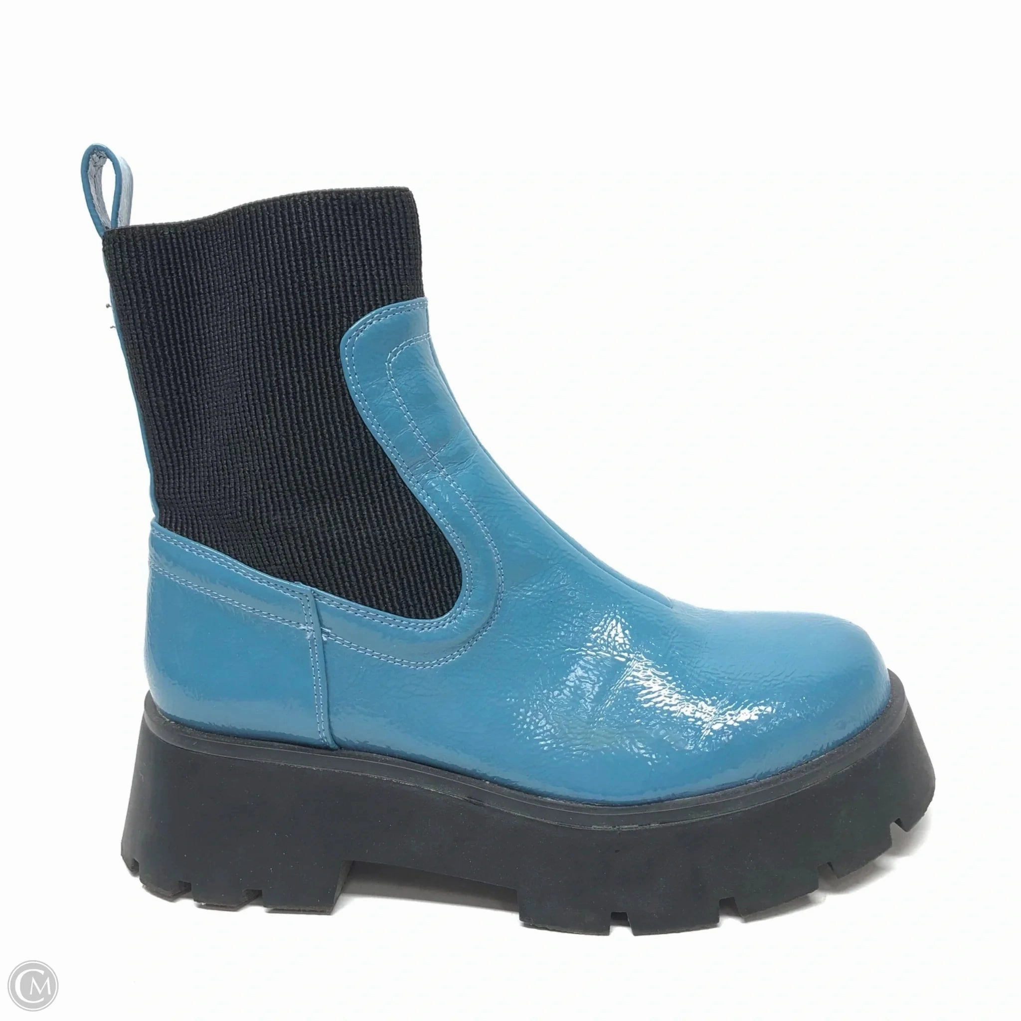 Anti Fatigue Technology Bold Heel Boots Ankle Flats By Circus By Sam Edelman In Blue, Size: 6