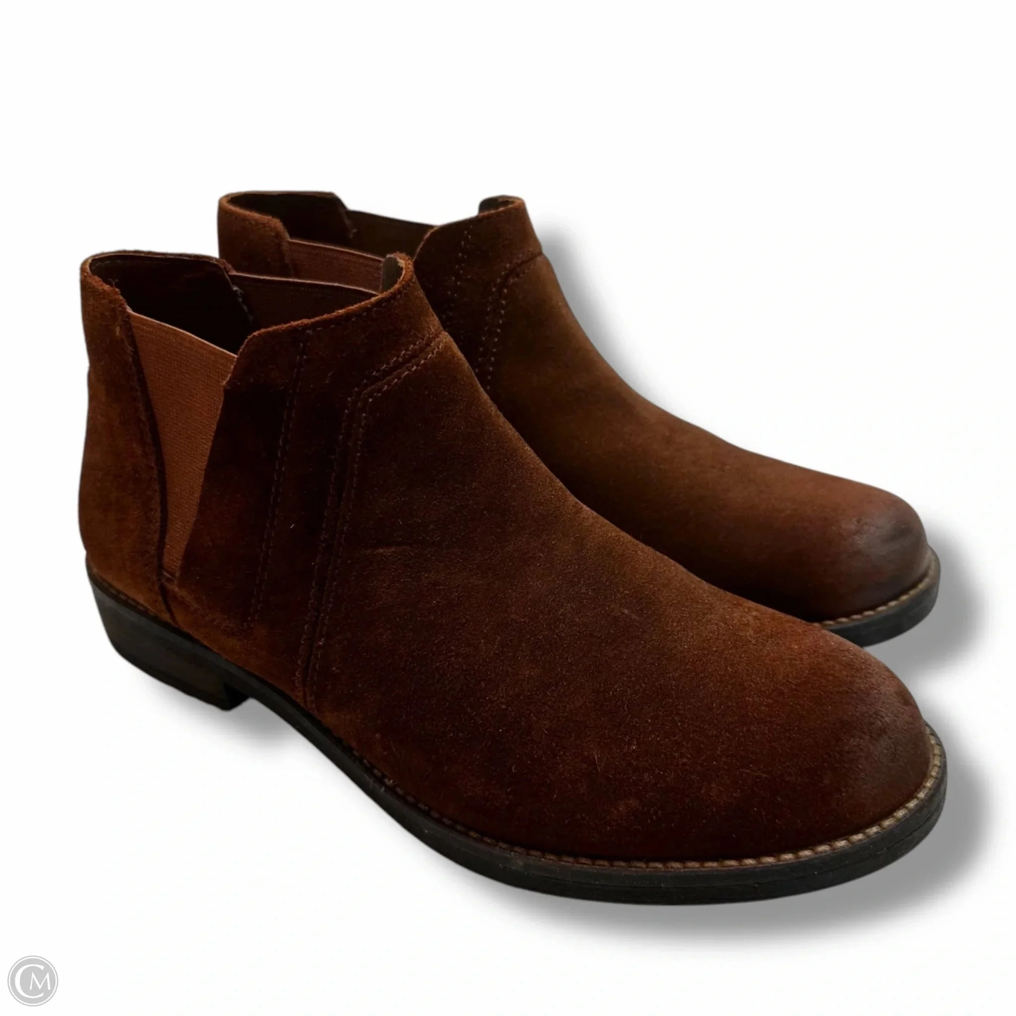 Shock Absorbing Backcountry Camper Boots Ankle Flats By Clarks In Brown, Size: 6.5
