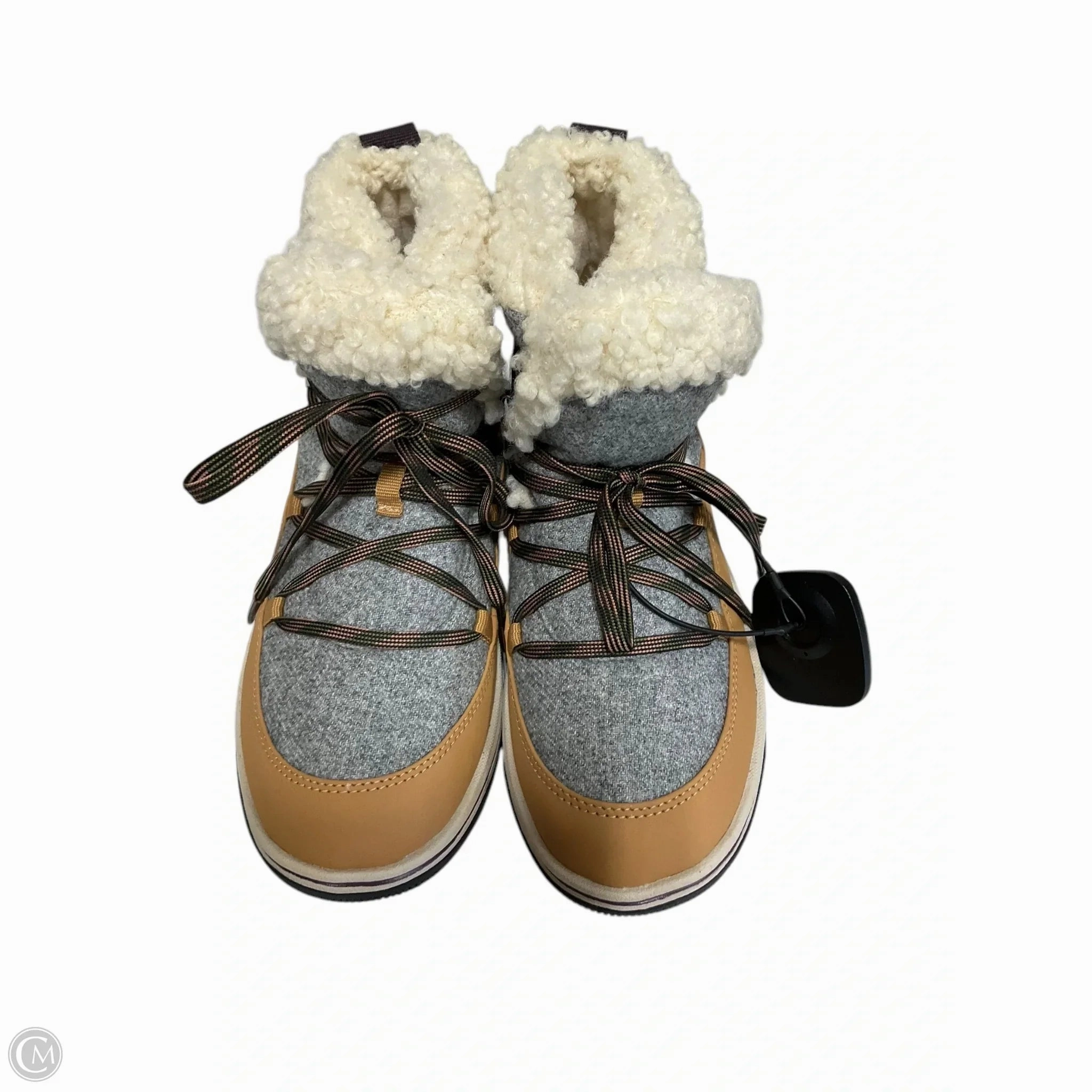 Kid Fun Boots Ankle Flats By Clarks In Brown, Size: 6