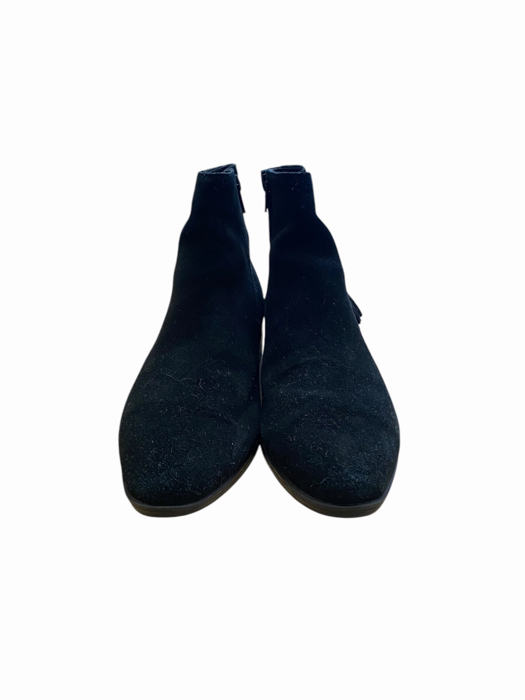 Boots Ankle Flats By Clothes Mentor In Black, Size: 7.5 Comfortable Arch Support