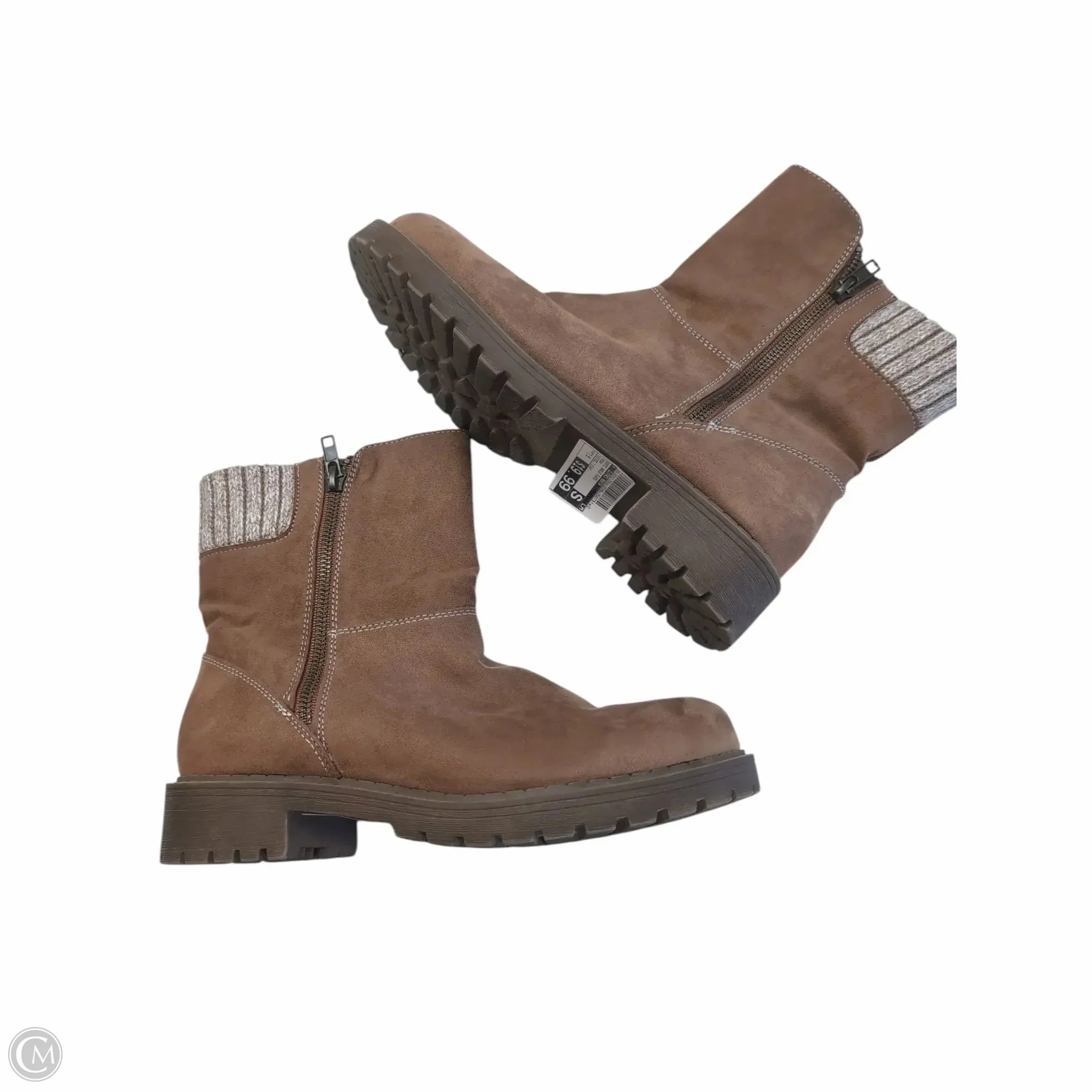 Protective Finish All Day Worker Low Profile Urban Commute Boots Ankle Flats By Clothes Mentor In Brown, Size: 7.5