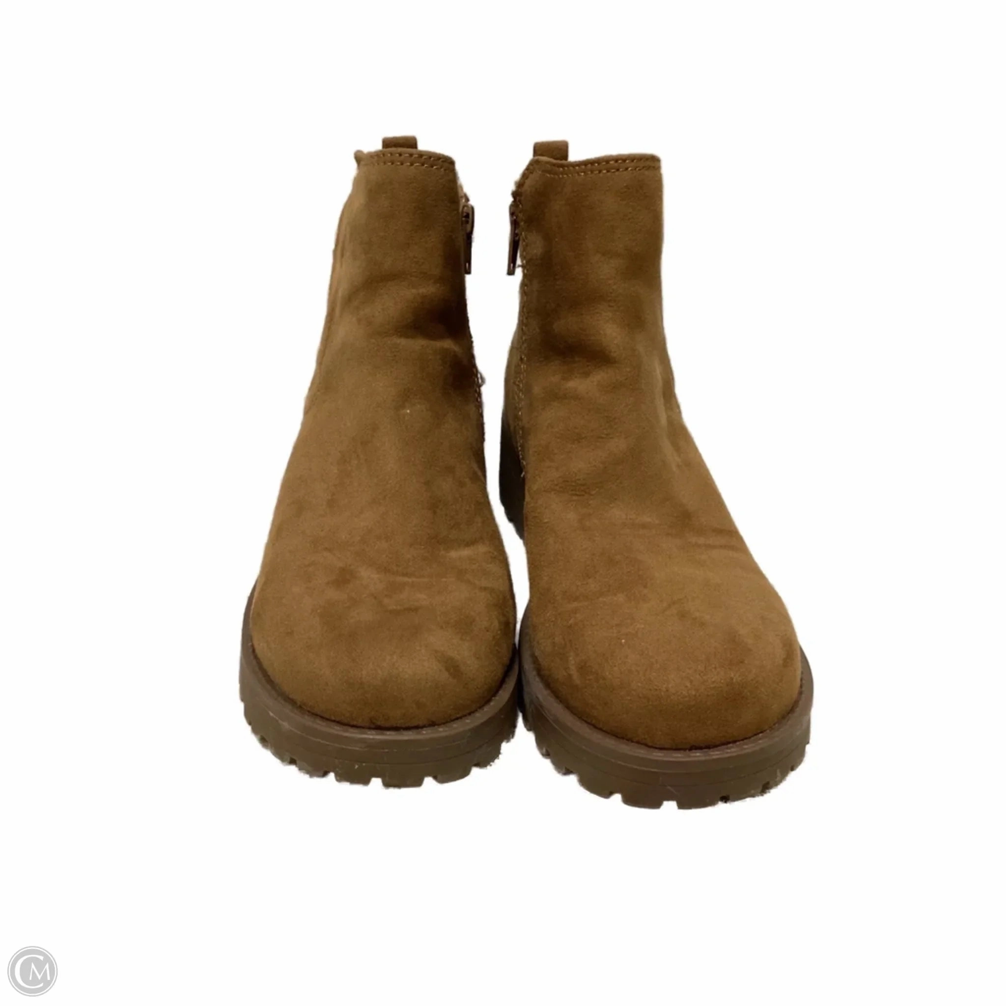Boots Ankle Flats By Clothes Mentor In Tan, Size: 9 Stable Support Morning Walk Reinforced Form Trail Exploration