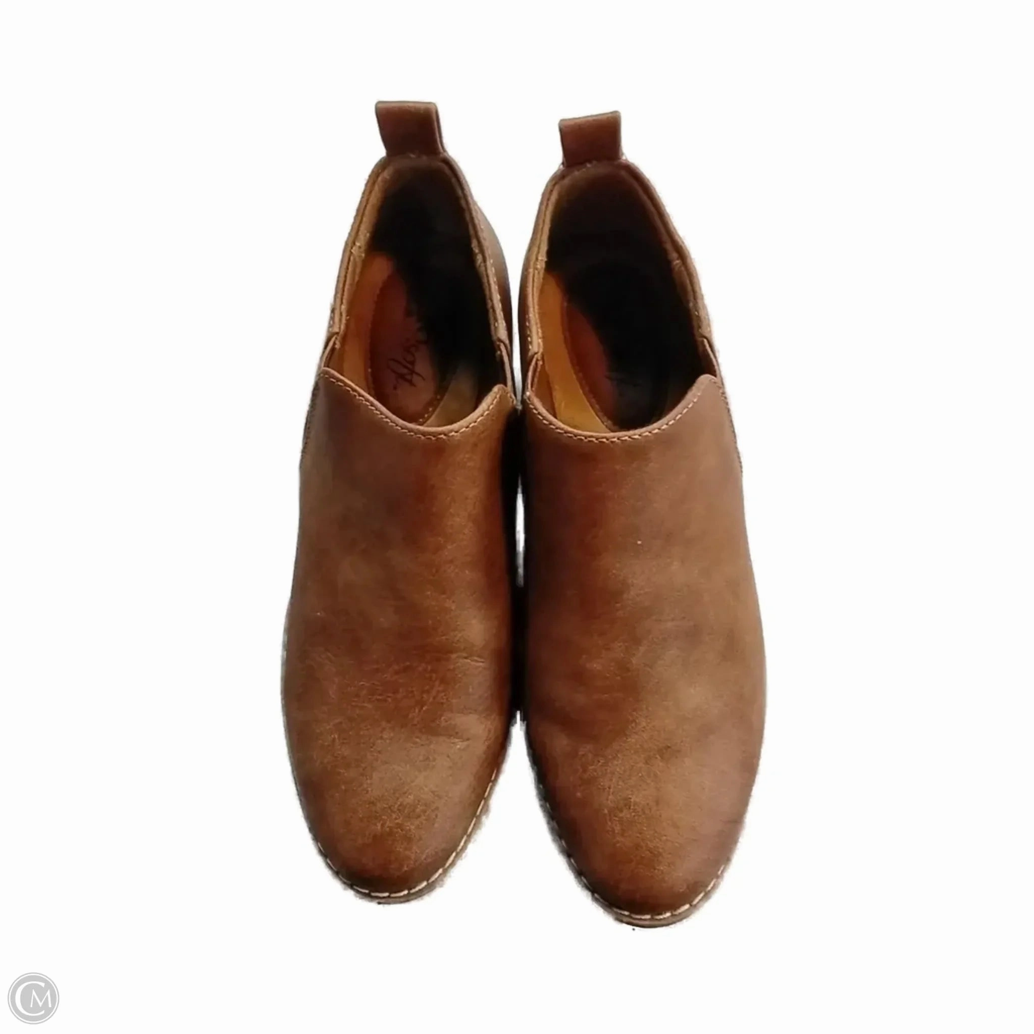 High-performance Boots Ankle Flats By Cmc In Brown, Size: 6
