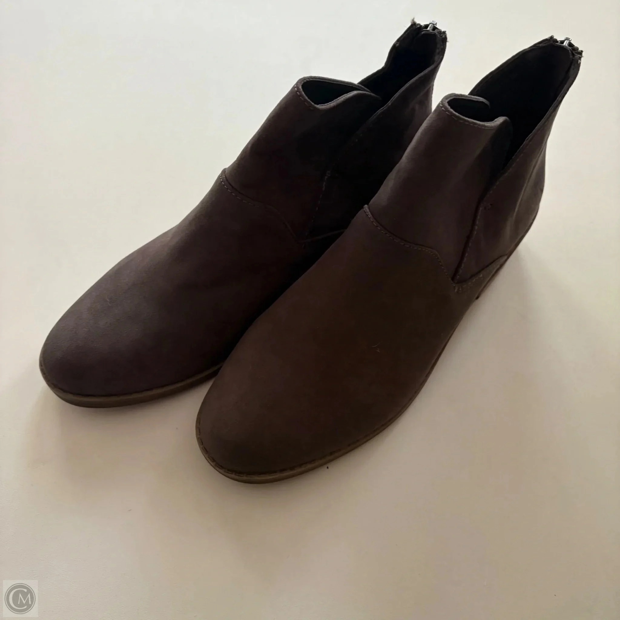 Anti Odor Winter Walker Work Function Boots Ankle Flats By Dolcetta In Brown, Size: 7